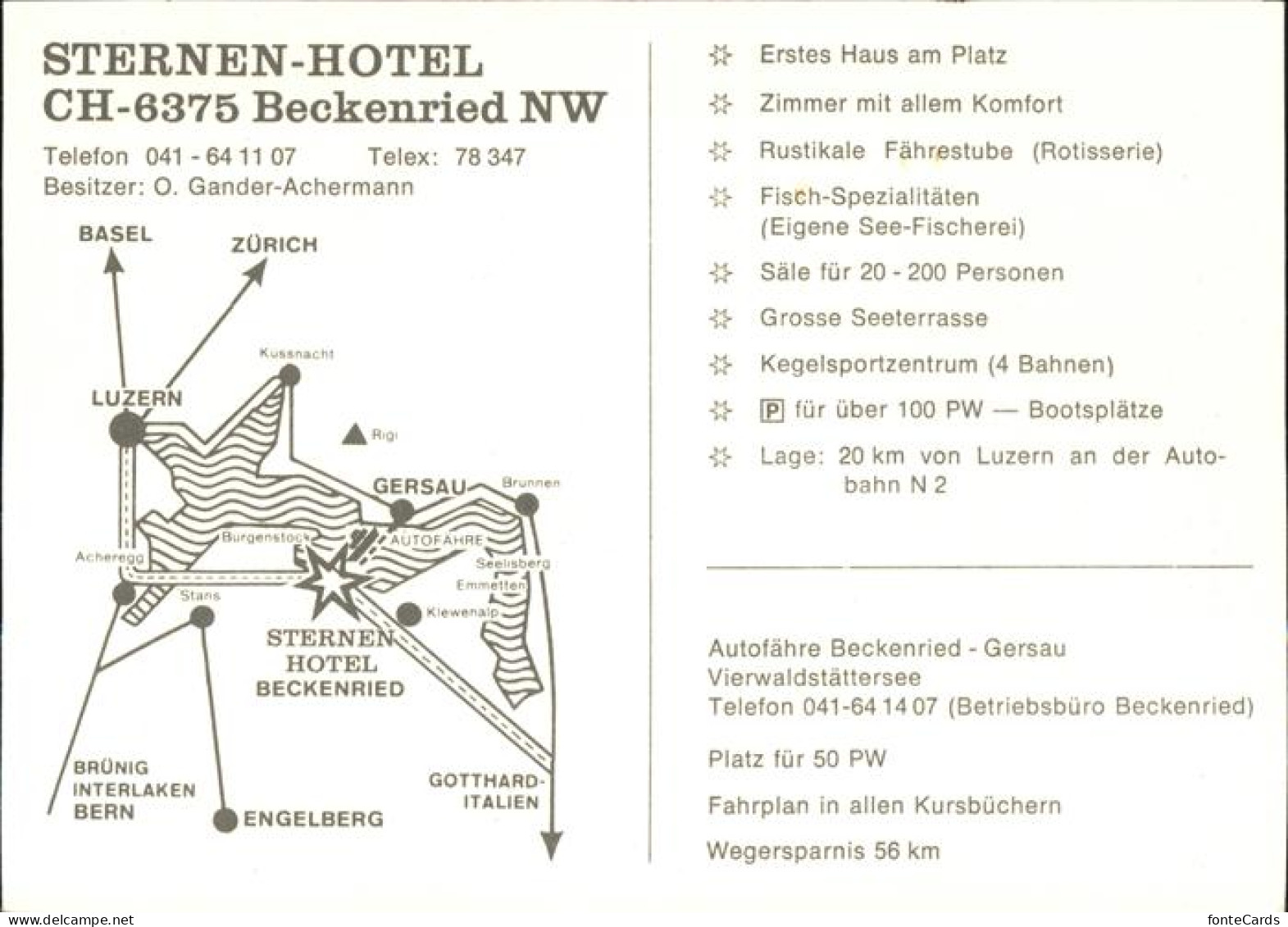 11381263 Beckenried Sternen Hotel Details Beckenried - Sonstige & Ohne Zuordnung