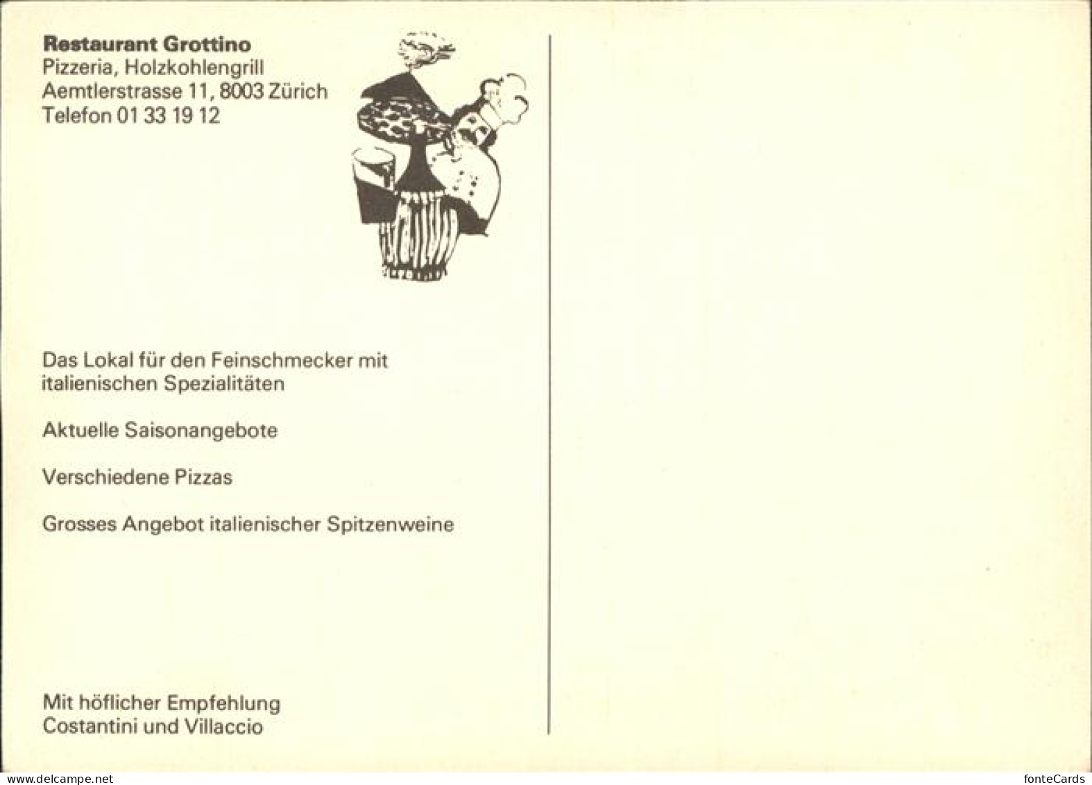 11381241 Zuerich Restaurant Grottino Pizzeria Details Zuerich - Andere & Zonder Classificatie