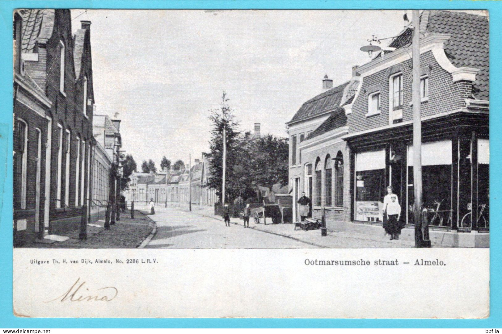 NEDERLAND Prentbriefkaart 1905 Almelo Ootmarsumsche Straat Naar Doesburg - Almelo