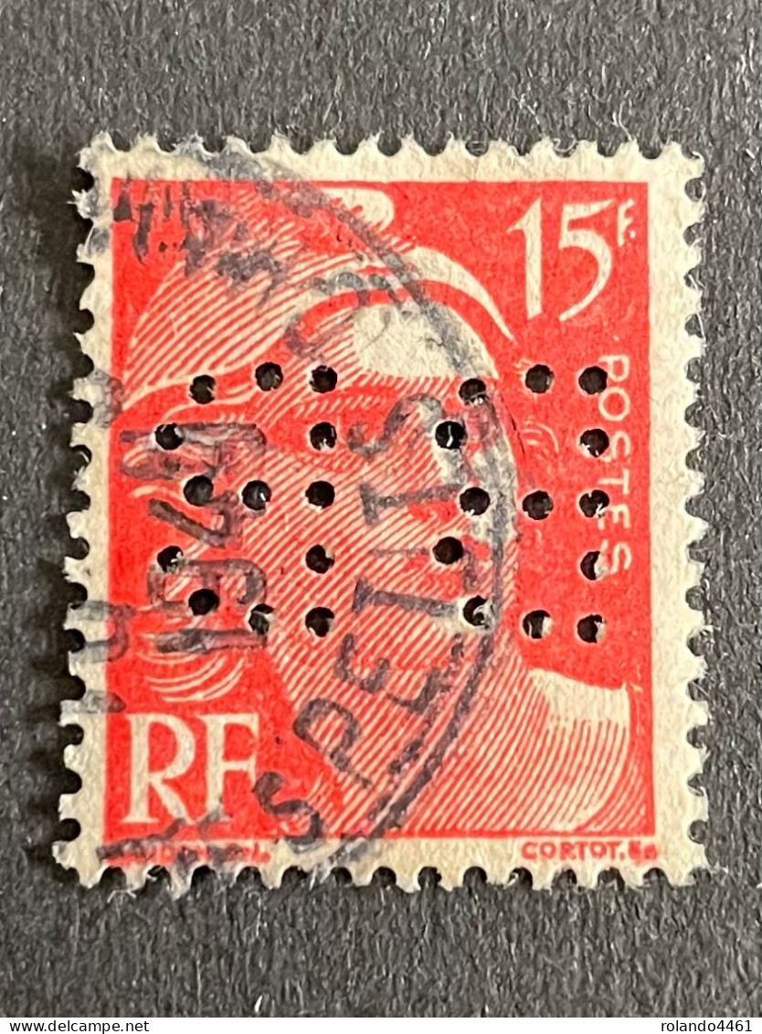 FRANCE B N° 813 Marianne De Gandon BB 28 Indice 2 Perforé Perforés Perfins Perfin Superbe - Altri & Non Classificati