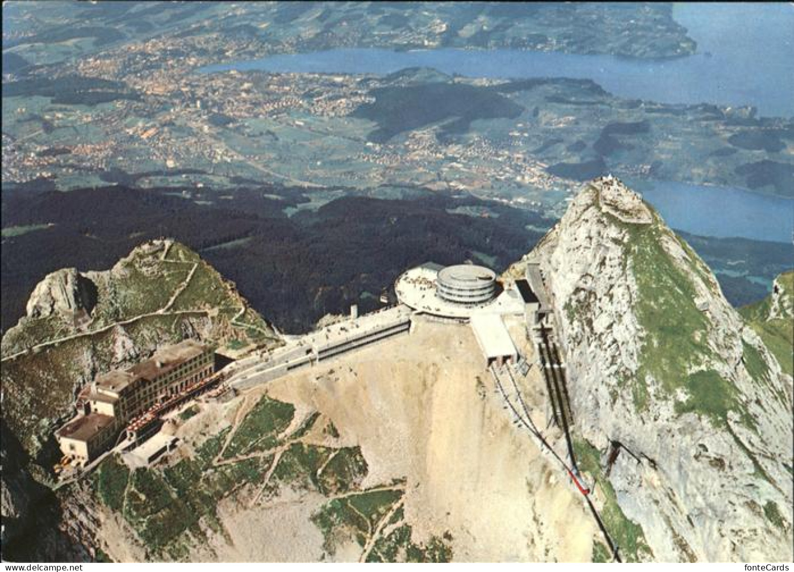 11381142 Pilatus Kulm Hotels Kulm Und Bellevue Blick Auf Luzern Pilatus  - Sonstige & Ohne Zuordnung