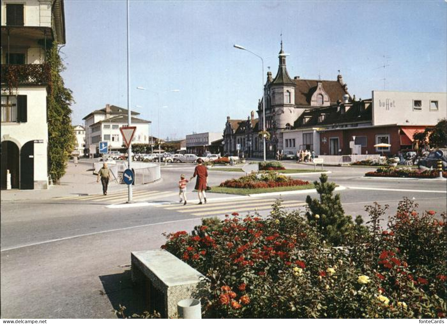 11381127 Rapperswil SG Bahnhof Strassenpartie Rapperswil SG - Autres & Non Classés