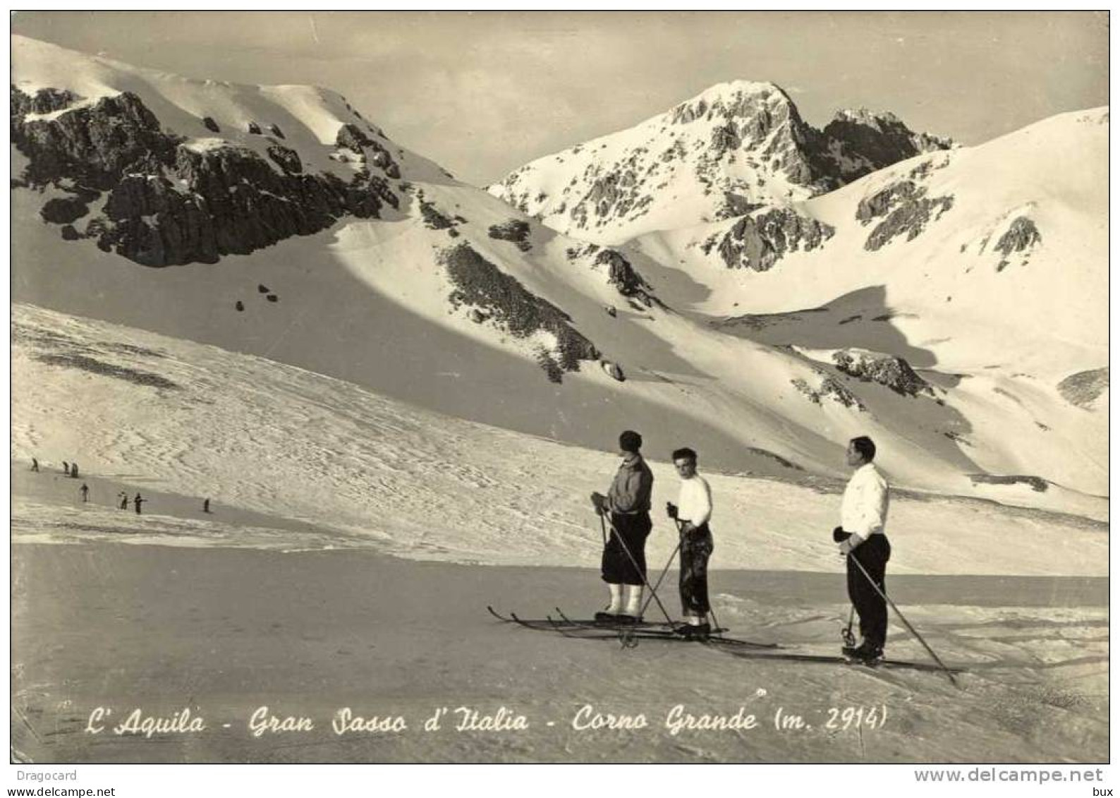 L'AQUILA  CAMPO PERICOLI  GRAN SASSO D'ITALIA   SCI SKI   VIAGGIATA  COME DA FOTO PERFETTA - Wintersport