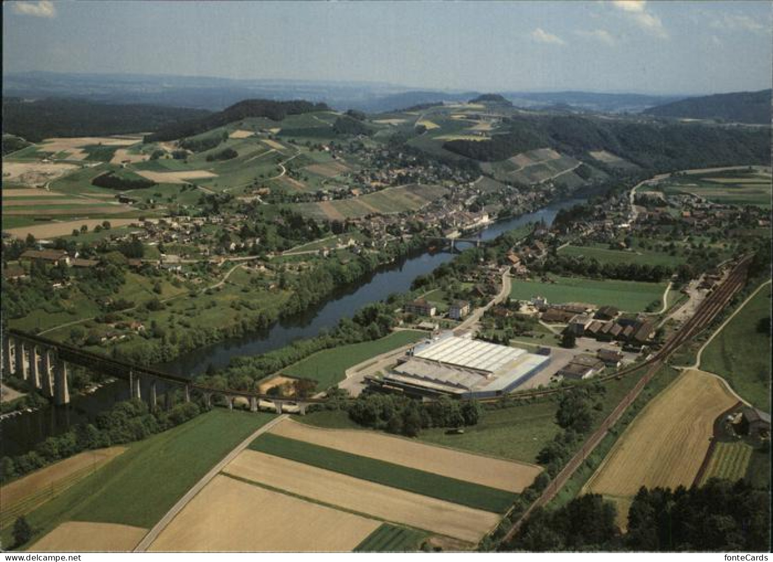 11381117 Eglisau Panorama Und Mineralquelle Fliegeraufnahme Eglisau - Sonstige & Ohne Zuordnung