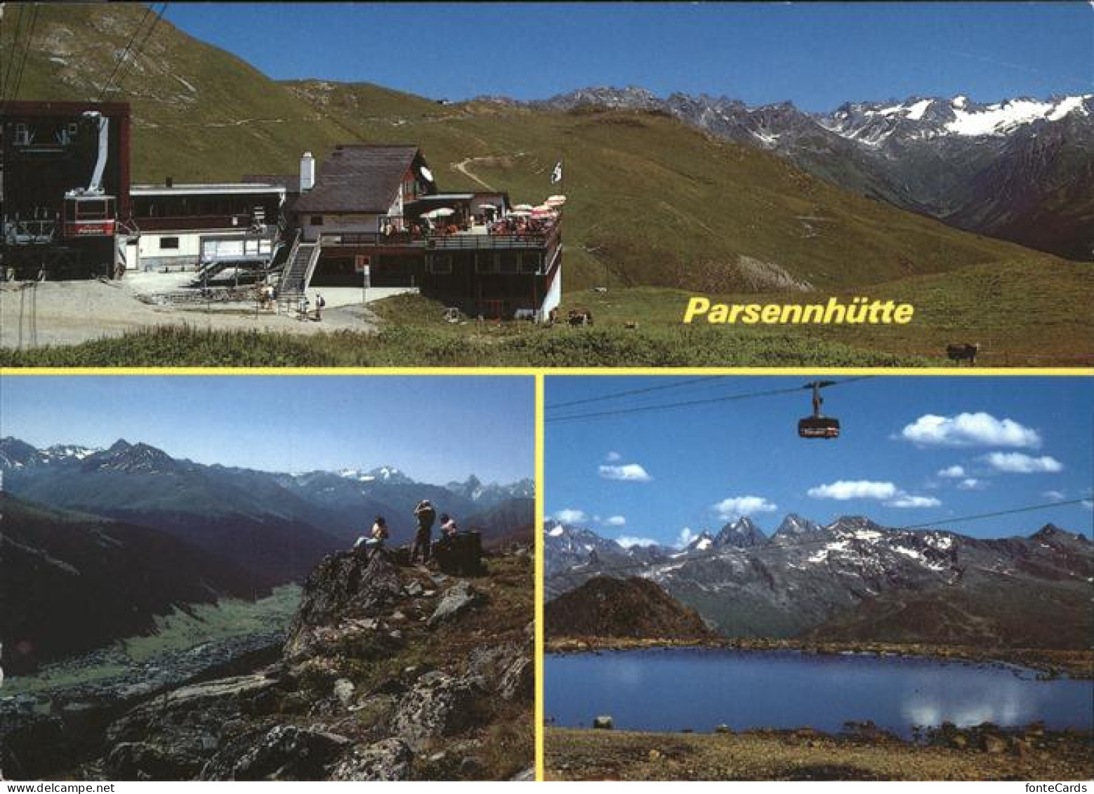 11381096 Parsenn Parsennhuette Silvretta Totalpsee Seilbahn Parsennfurgga - Sonstige & Ohne Zuordnung