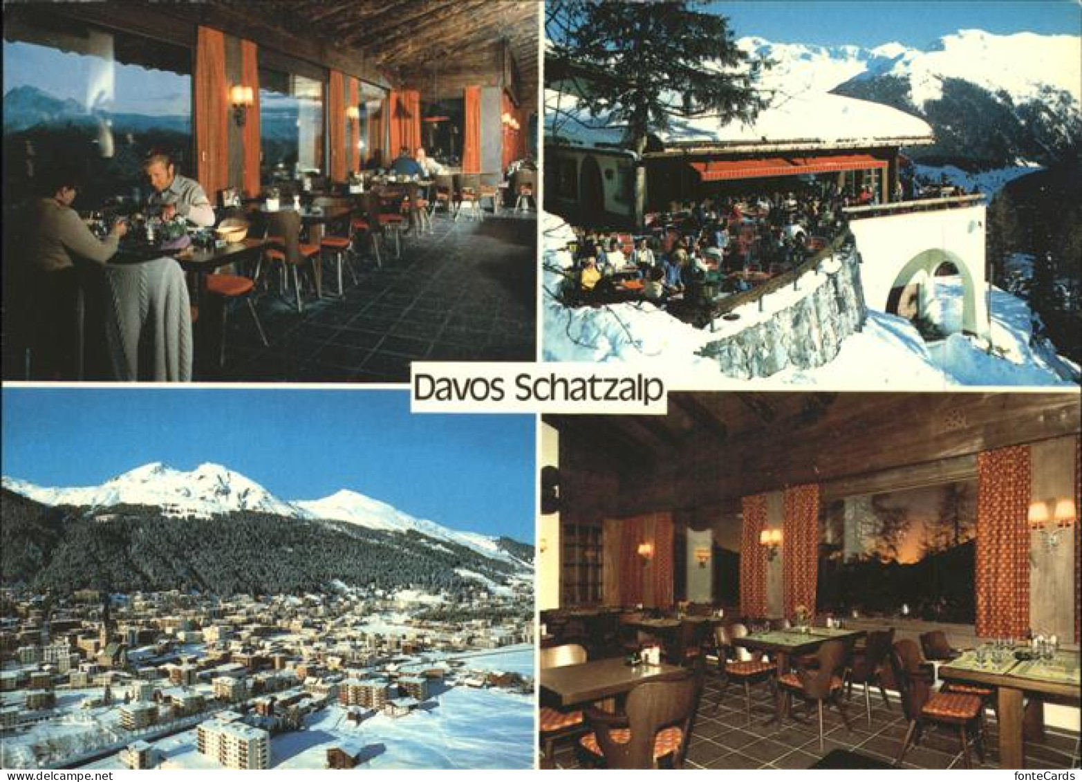 11381084 Davos GR Restaurant Schatzalp Panorama Teilansichten Davos GR - Altri & Non Classificati