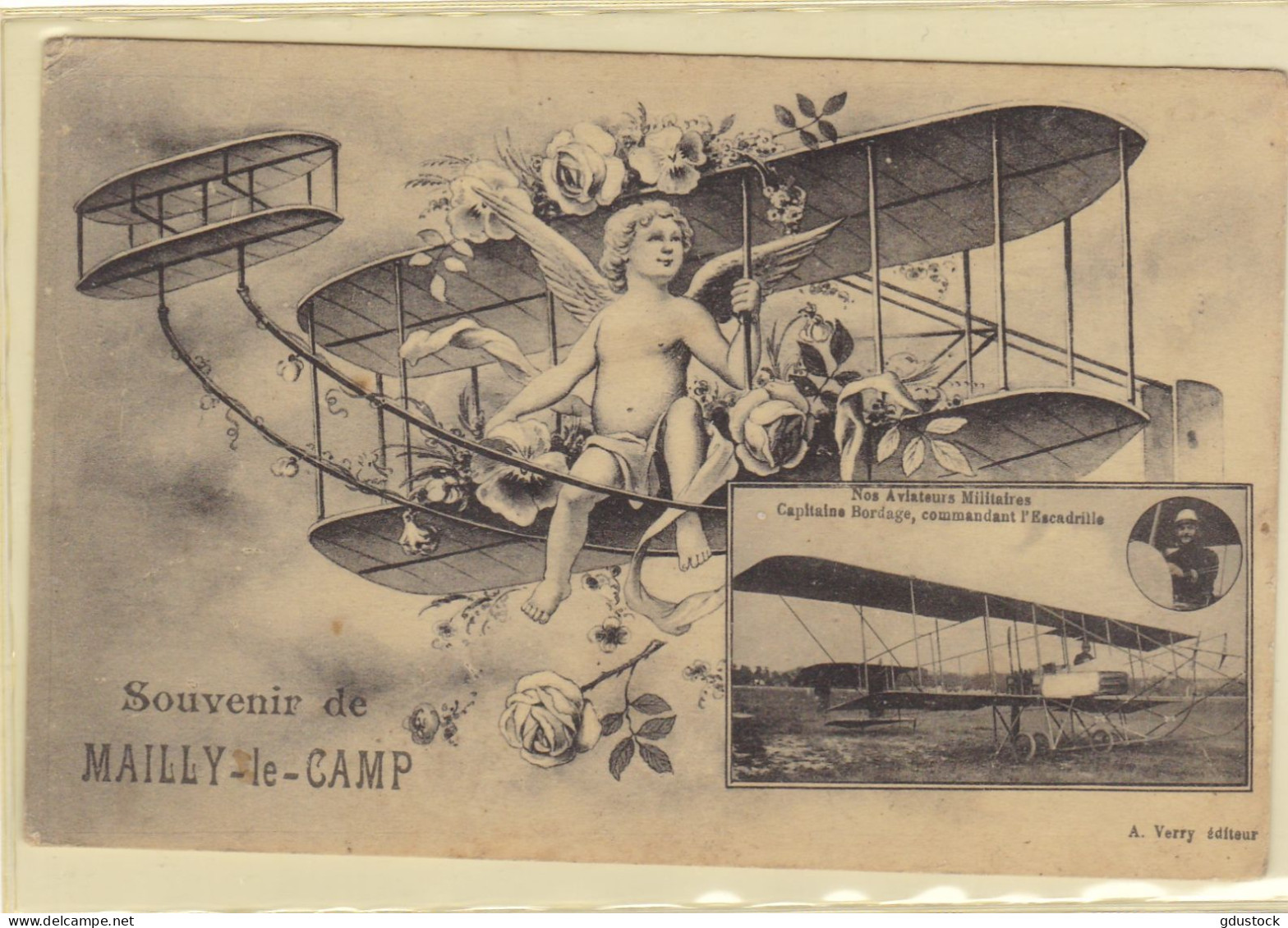 Souvenir De Mailly-le-Camp- Nos Aviateurs Militaires - Capitaine Bordage, Commandant D'Escadrille - Altri & Non Classificati