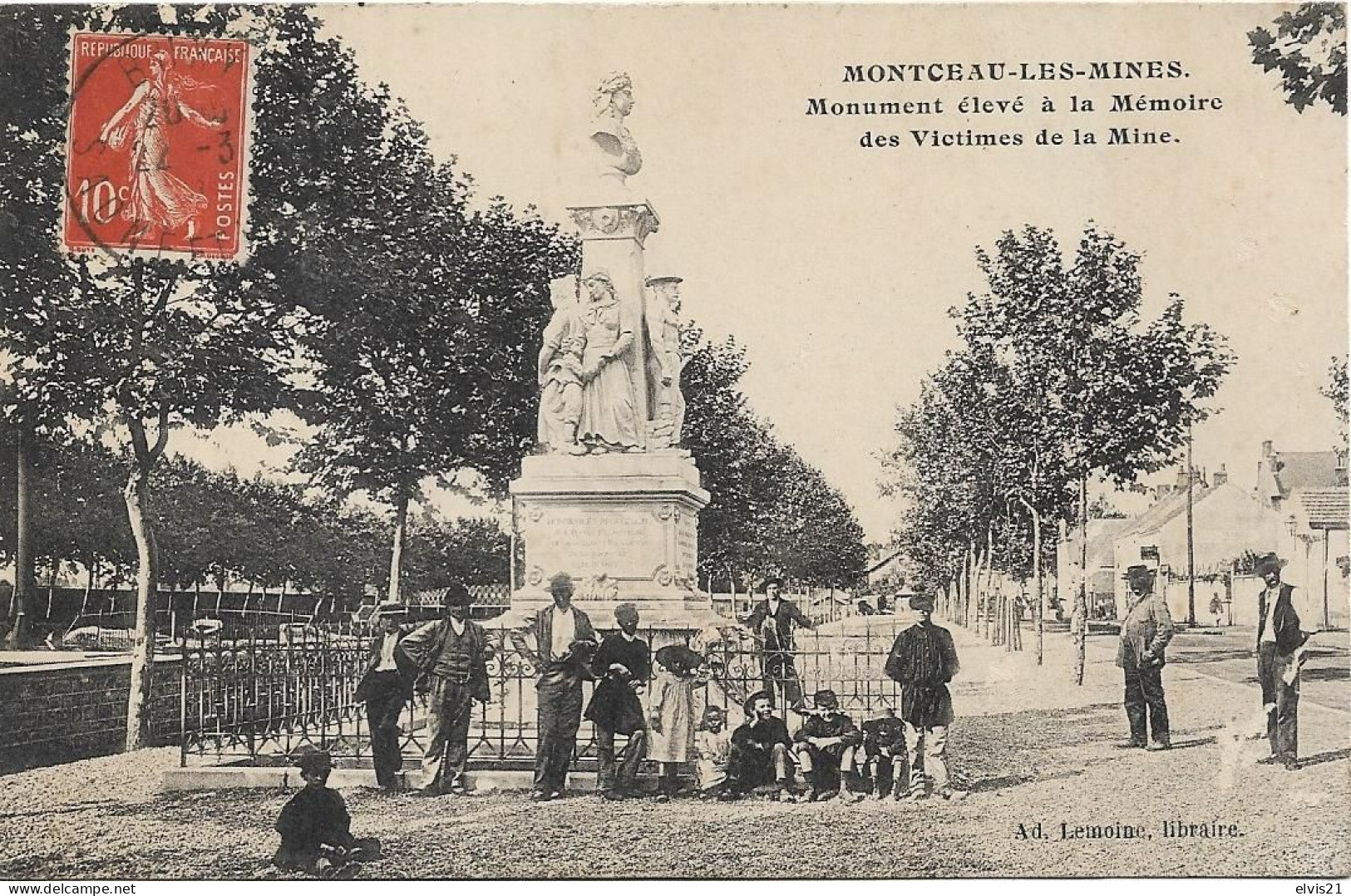 MONTCEAU LES MINES Monument élevé à La Mémoire Des Victimes De La Mine - Montceau Les Mines