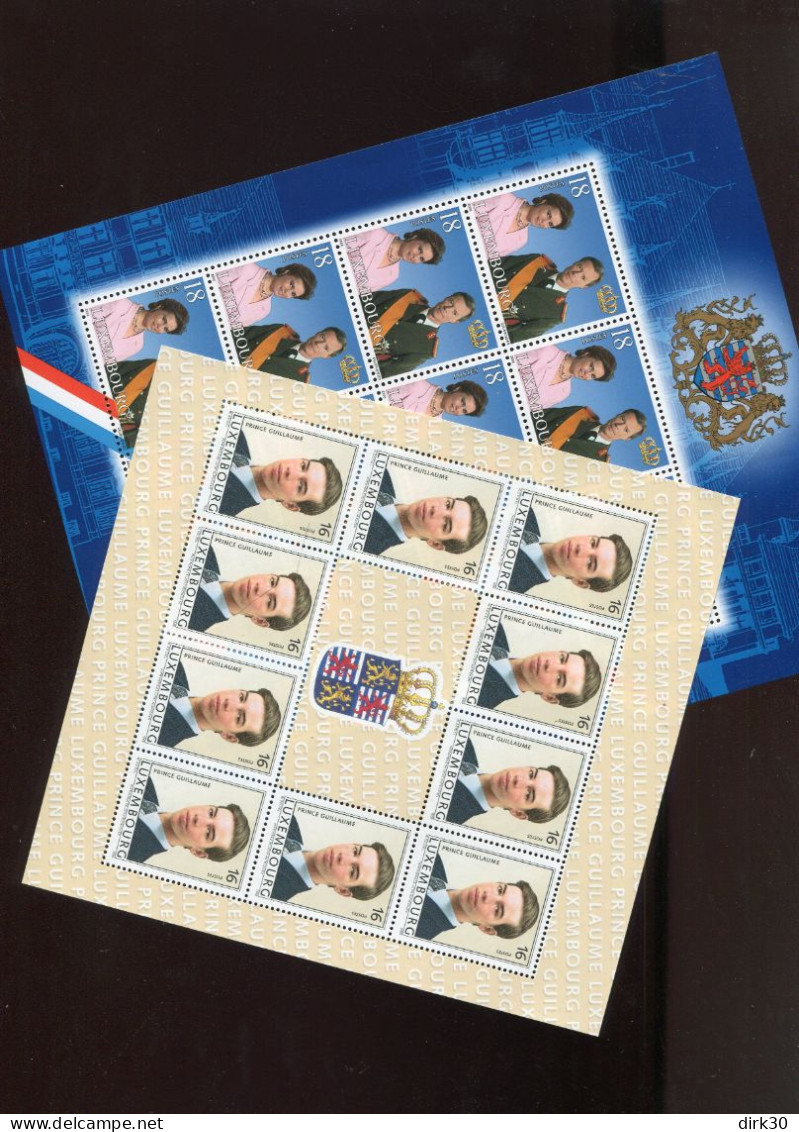 Luxembourg 2 Blocs Monarchie MNH - Blocks & Sheetlets & Panes