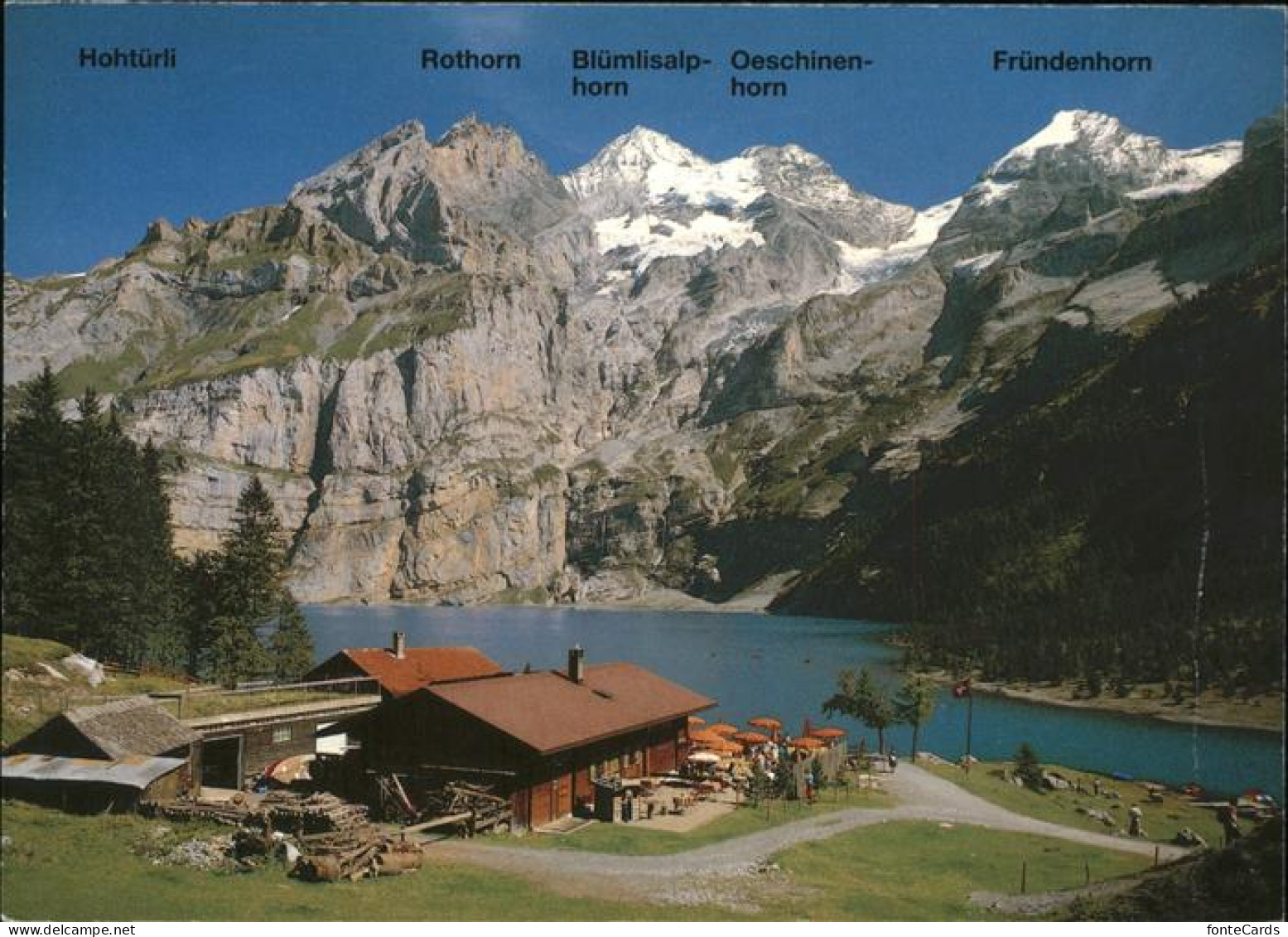 11381063 Oeschinensee Berghaus Mit Alpenpanorama Oeschinensee - Other & Unclassified