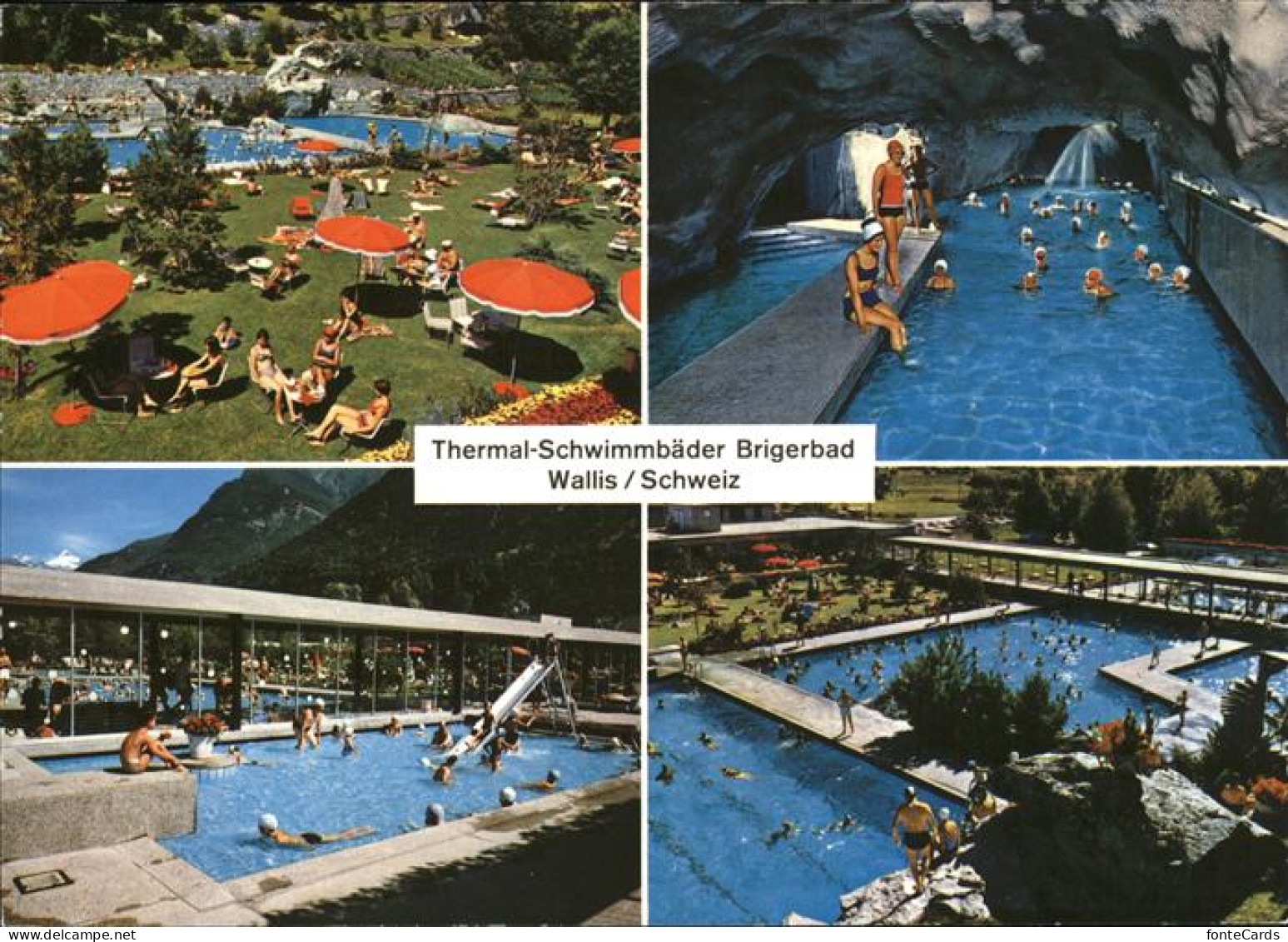 11381055 Brigerbad Thermal Schwimmbaeder Grottenschwimmbad Liegewiese Brigerbad - Andere & Zonder Classificatie