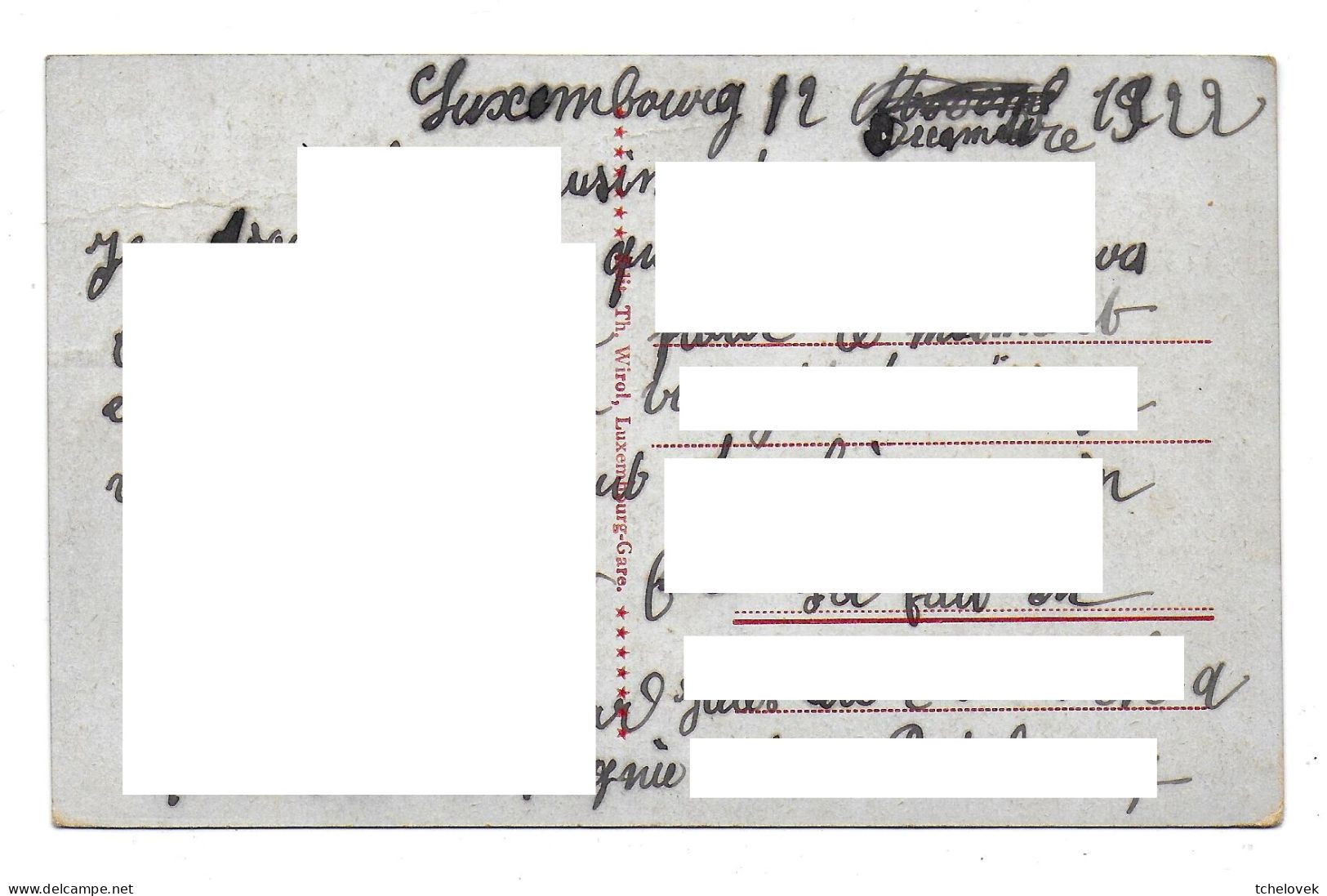 (99). Luxembourg. Pont Adolphe (2) 1922 - Luxemburgo - Ciudad