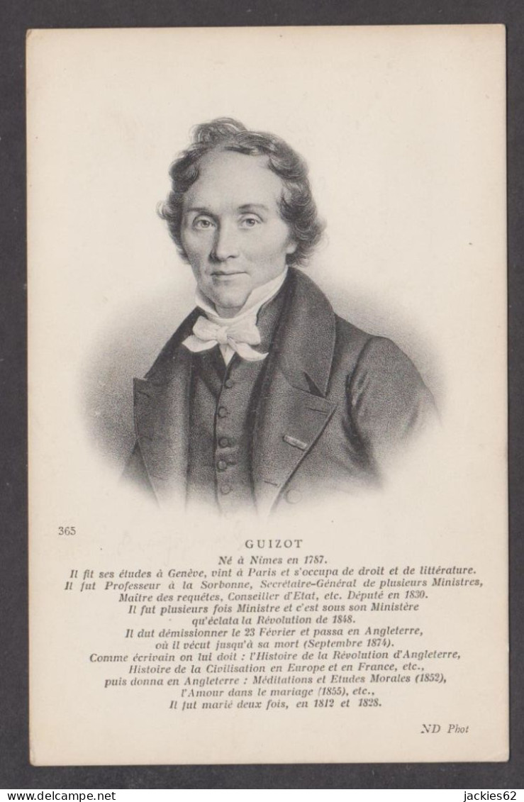 091572/ François GUIZOT, Historien Et Homme D'État Français - Politieke En Militaire Mannen