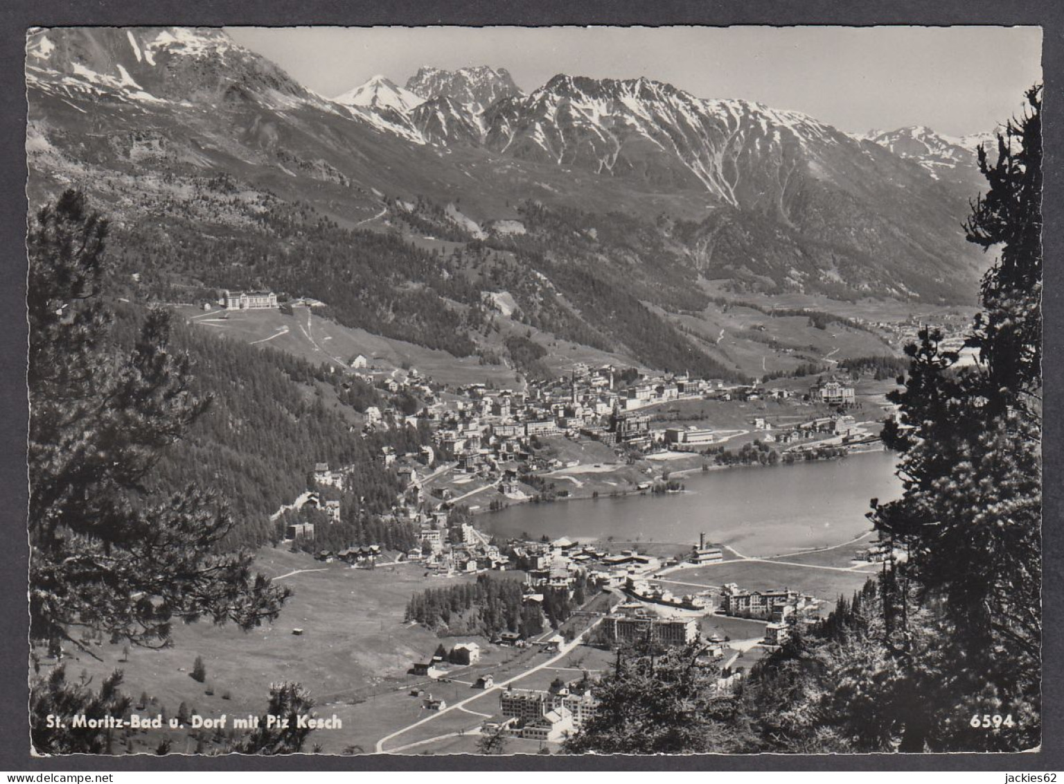 109729/ ST. MORITZ-BAD U. Dorf Mit Piz Kesch - St. Moritz