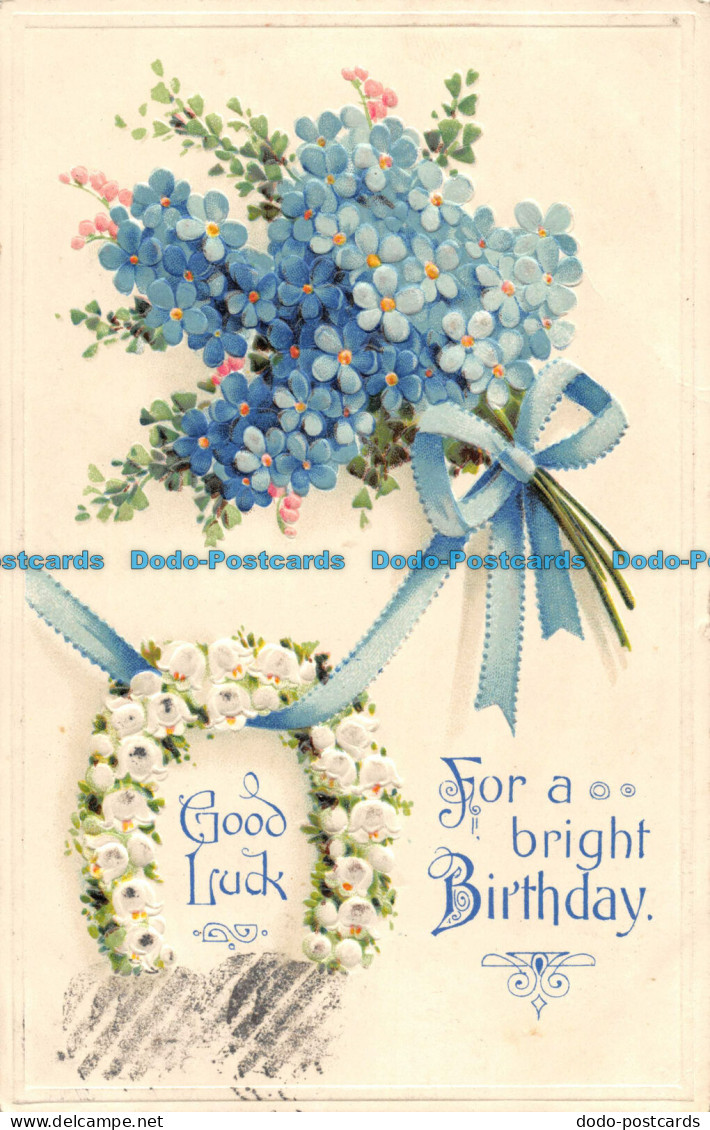 R086210 Good Luck For A Bright Birthday. Davidson Bros. Serie 7095. 1910 - Monde