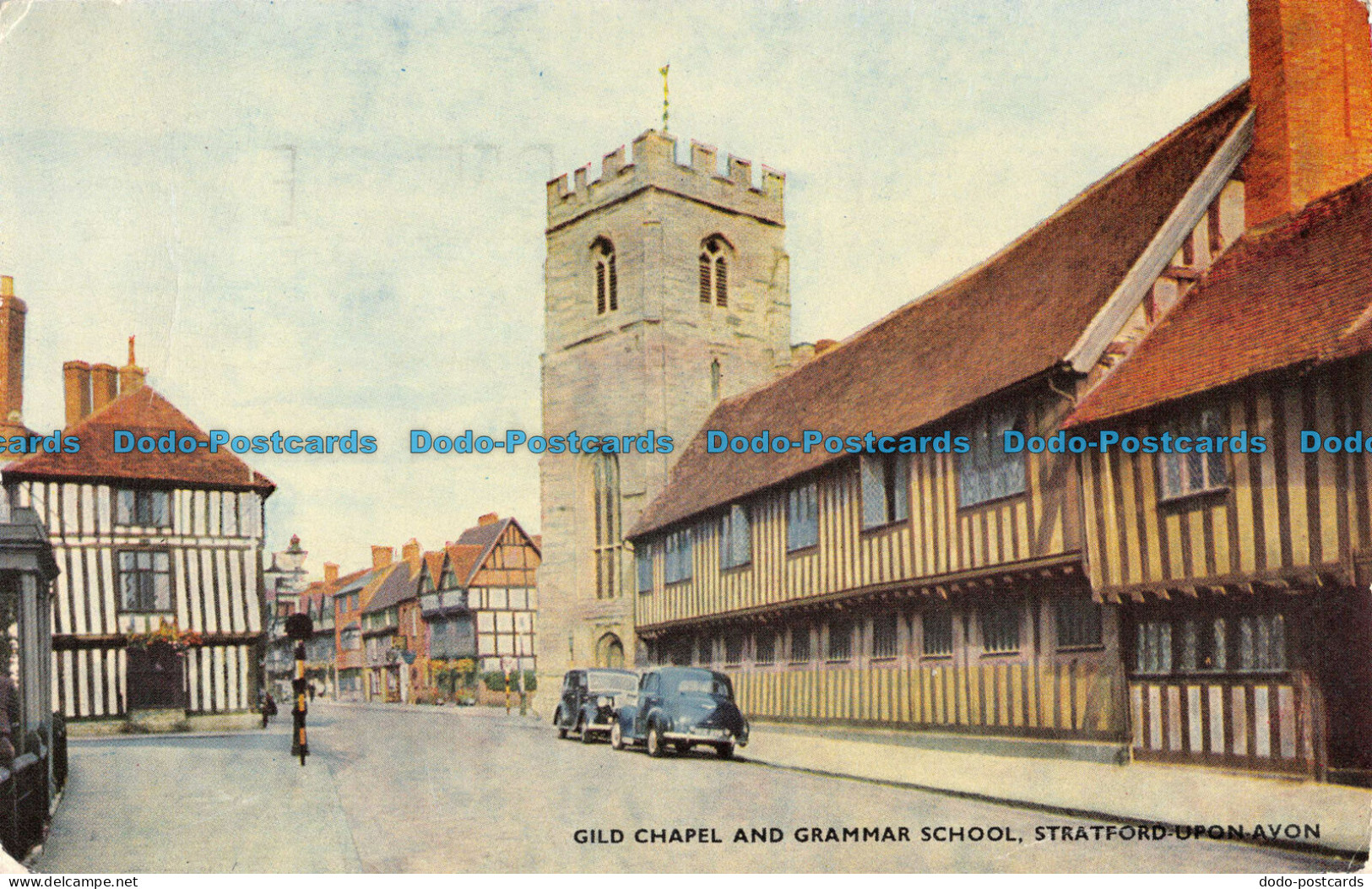 R087368 Gild Chapel And Grammar School. Stratford Upon Avon. Salmon. 1955 - Monde
