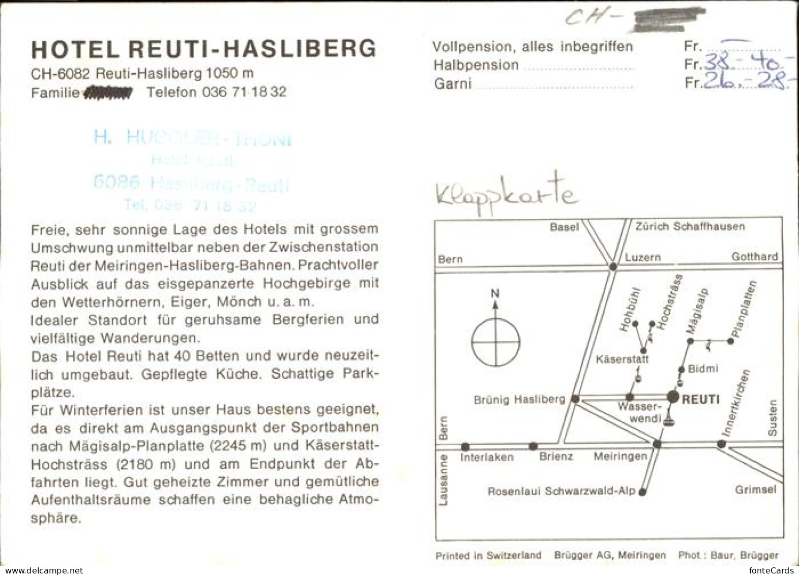 11380932 Hasliberg Reuti Hotel Reuti Details Hasliberg Reuti - Other & Unclassified