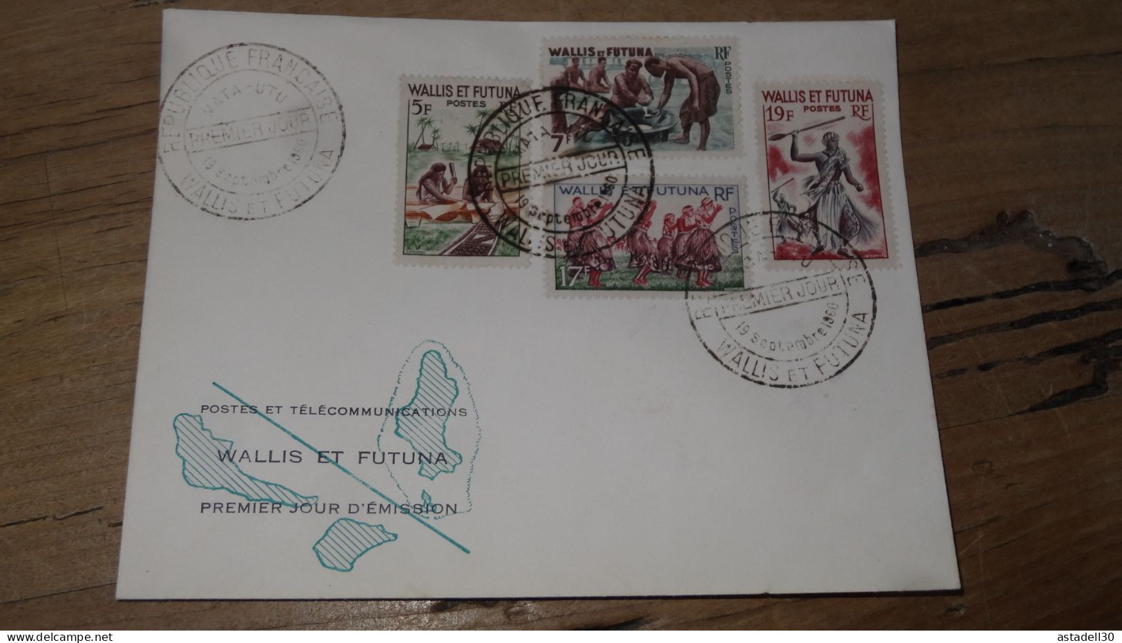 WALLIS & FUTUNA, Enveloppe FDC 1960  ............BOITE1.......... 438 - Lettres & Documents