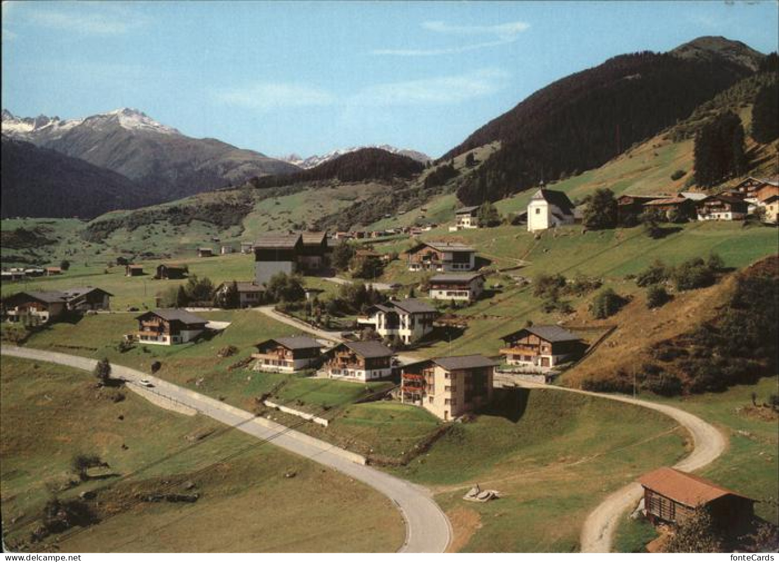 11380904 Disentis GR Ortsansicht Mit Oberalp Disentis - Sonstige & Ohne Zuordnung