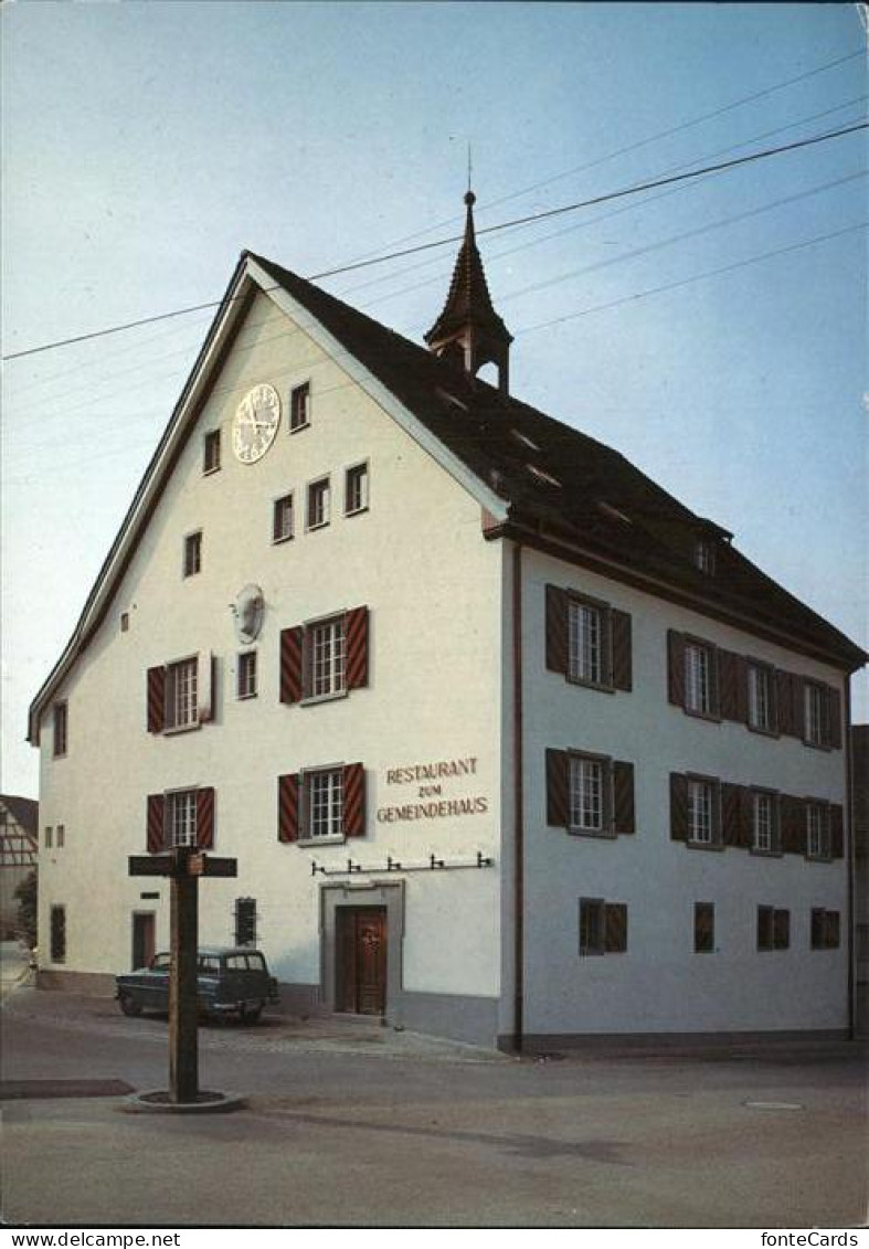 11380901 Schleitheim Restaurant Zum Gemeindehaus Schleitheim - Sonstige & Ohne Zuordnung