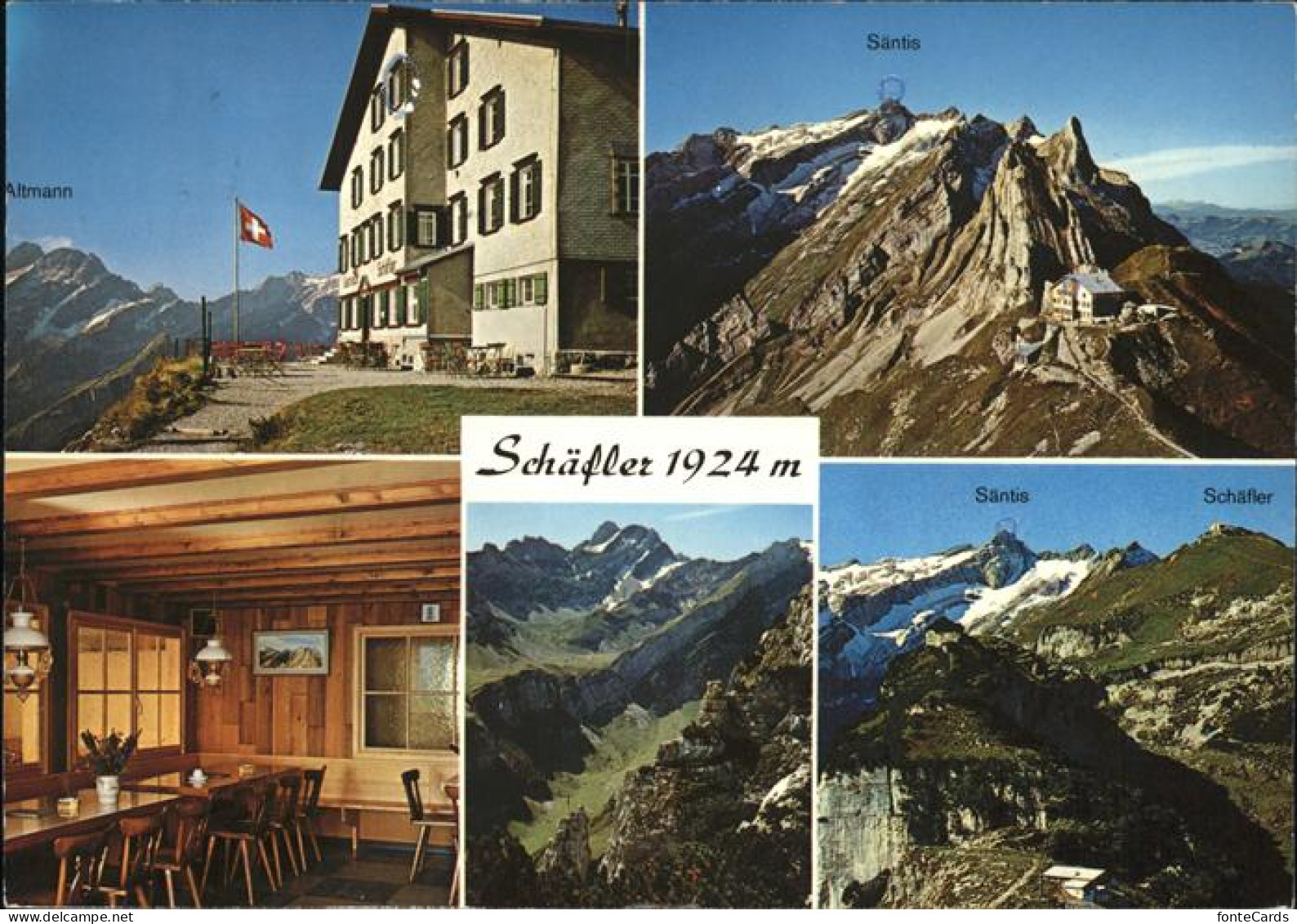 11380884 Schaefler Berggasthaus Schaefler Mit Saentis Und Altmann Schaefler - Otros & Sin Clasificación