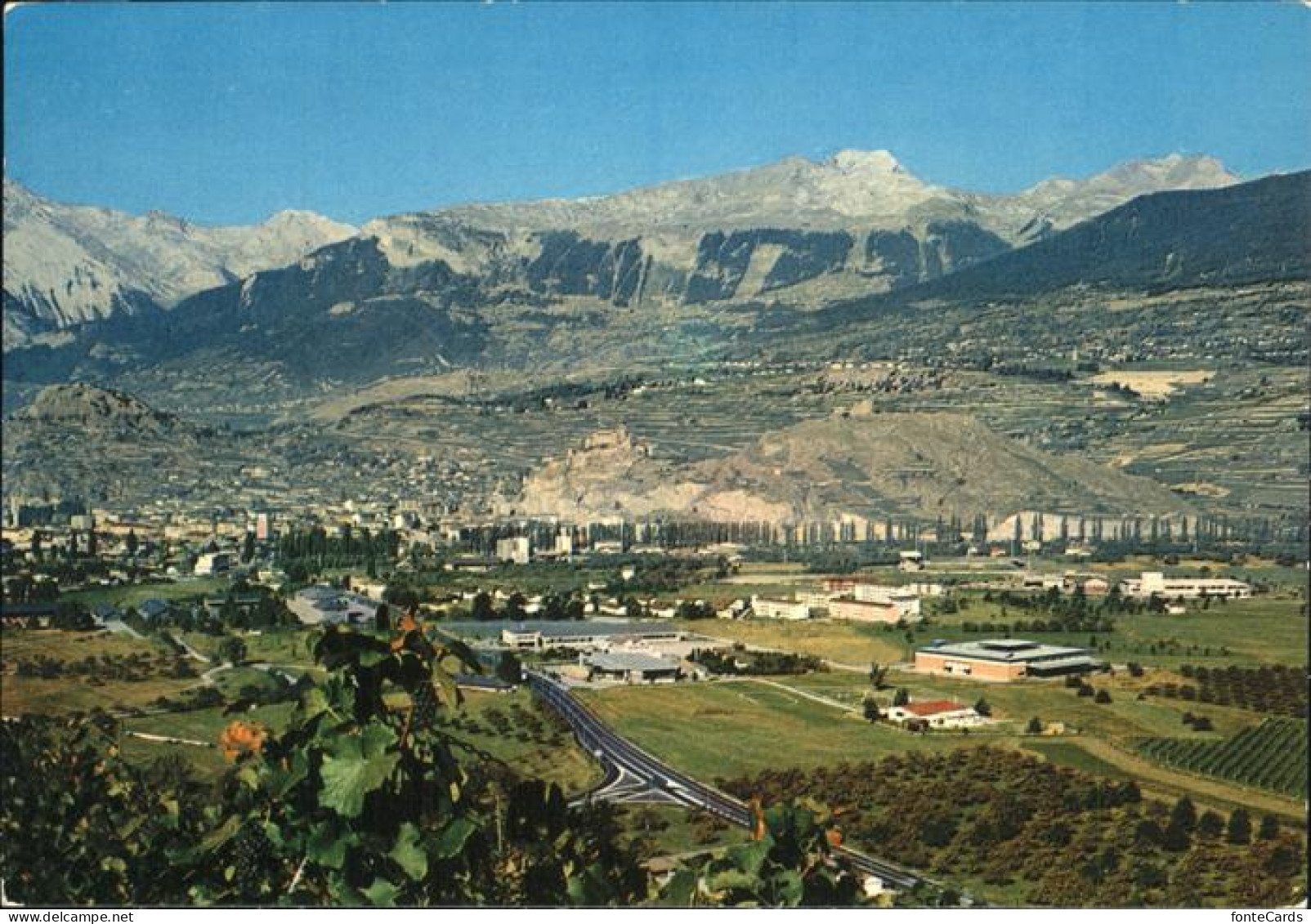 11380880 Sion VS Ortsblick Mit Alpenpanorama Sion - Andere & Zonder Classificatie