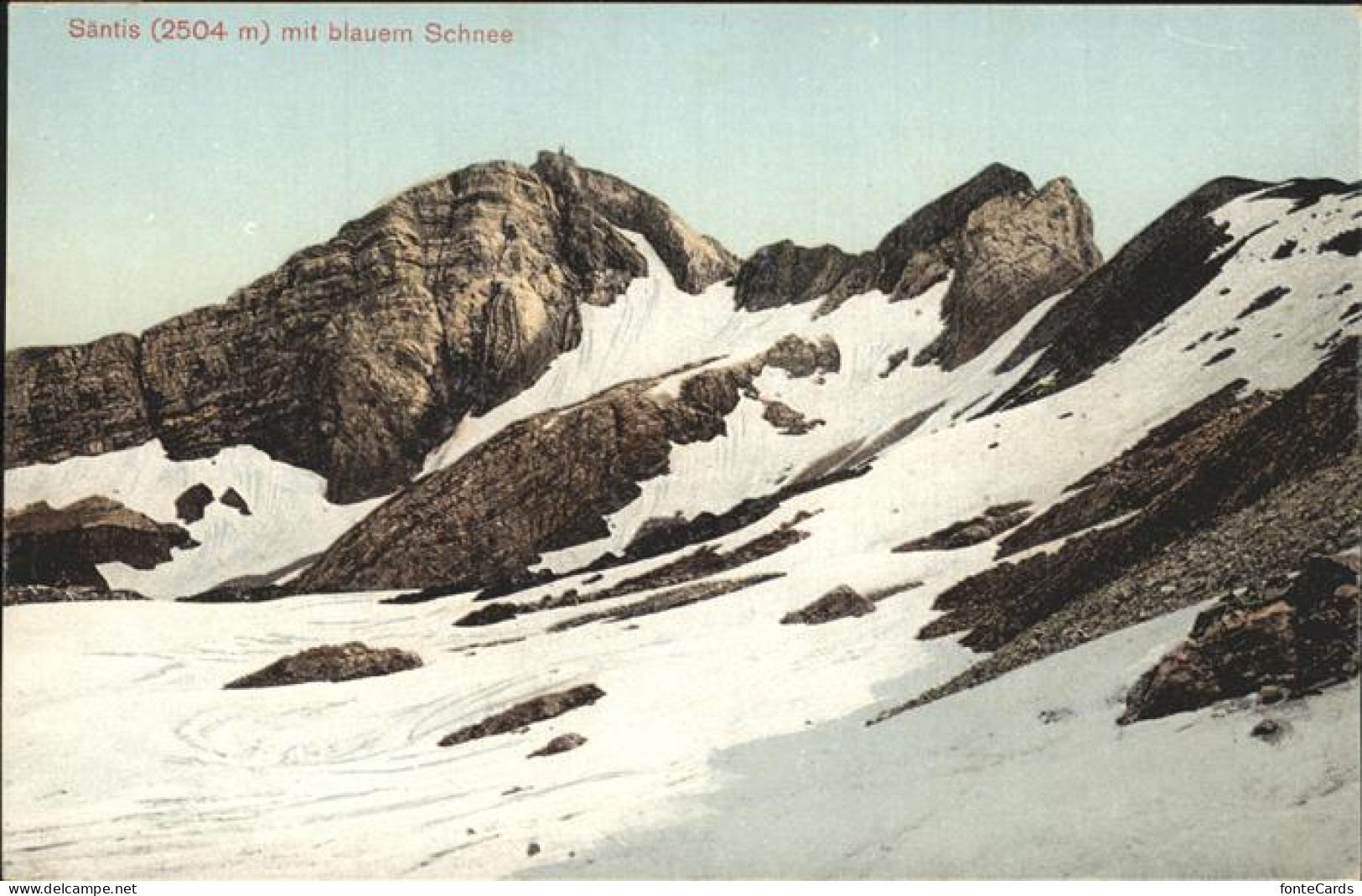 11380873 Saentis AR Gipfel Mit Blauem Schnee Saentis AR - Sonstige & Ohne Zuordnung