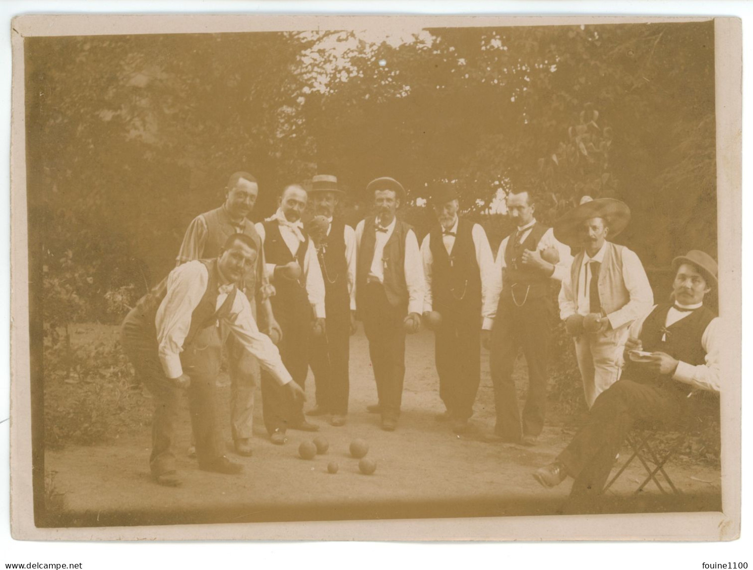 PHOTO Partie De Pétanque / Jeu De Boules / Jeux - Sport ( La Boule Lyonnaise ) - Deportes