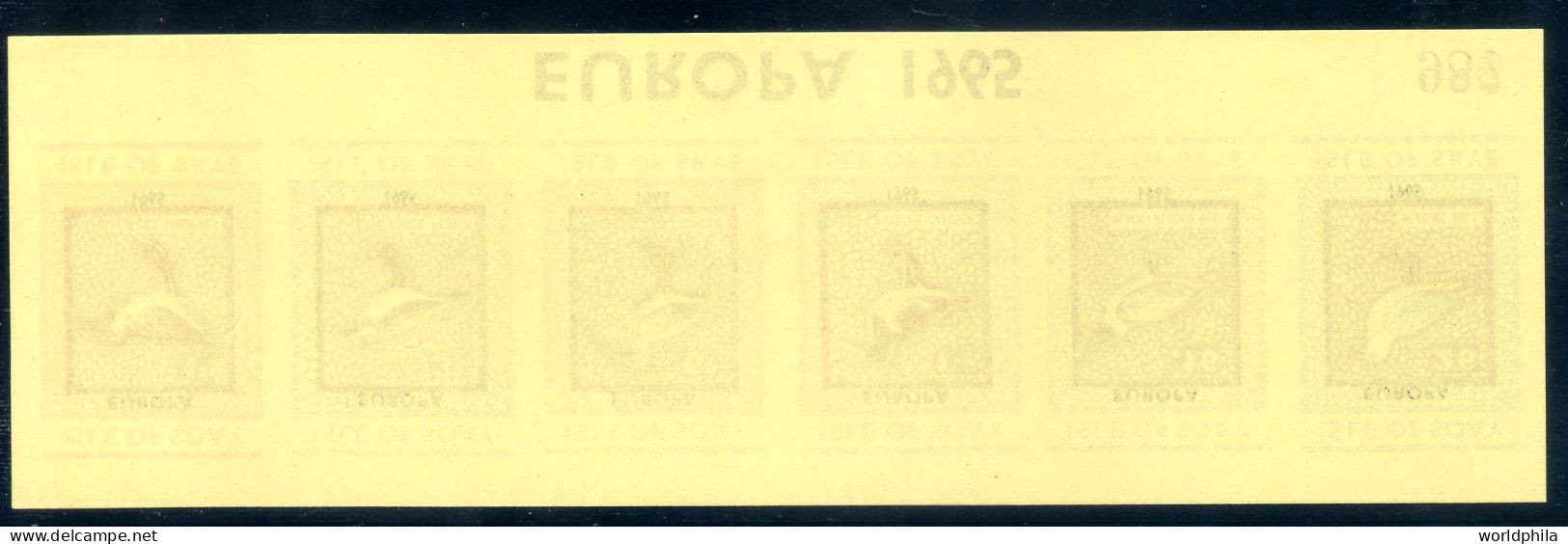 Isle Of Soay / Isle Of Skye , UK "EUROPA 1965", Birds, Gulls, MNH Imperforated Sea Mail  Service III - Werbemarken, Vignetten