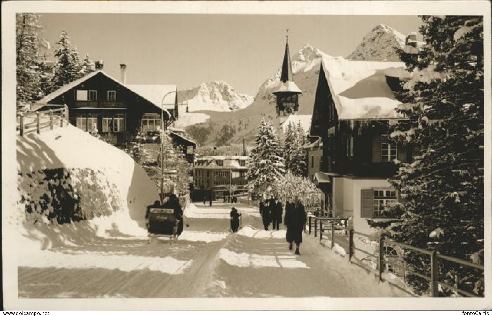 11379712 Arosa GR Dorfpartie Im Winter Arosa GR - Sonstige & Ohne Zuordnung