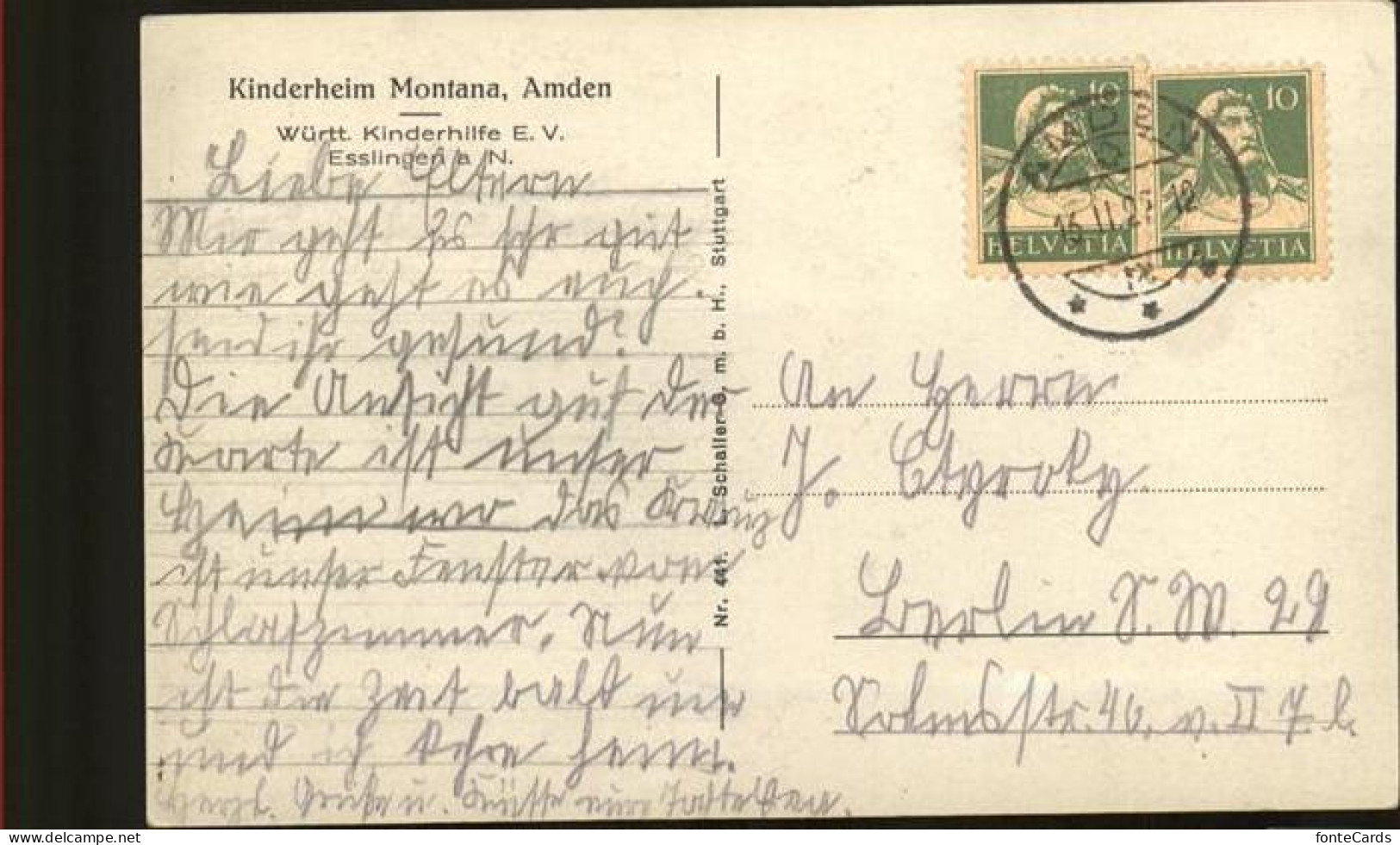 11379593 Amden SG Kinderheim Montana Betlis - Andere & Zonder Classificatie