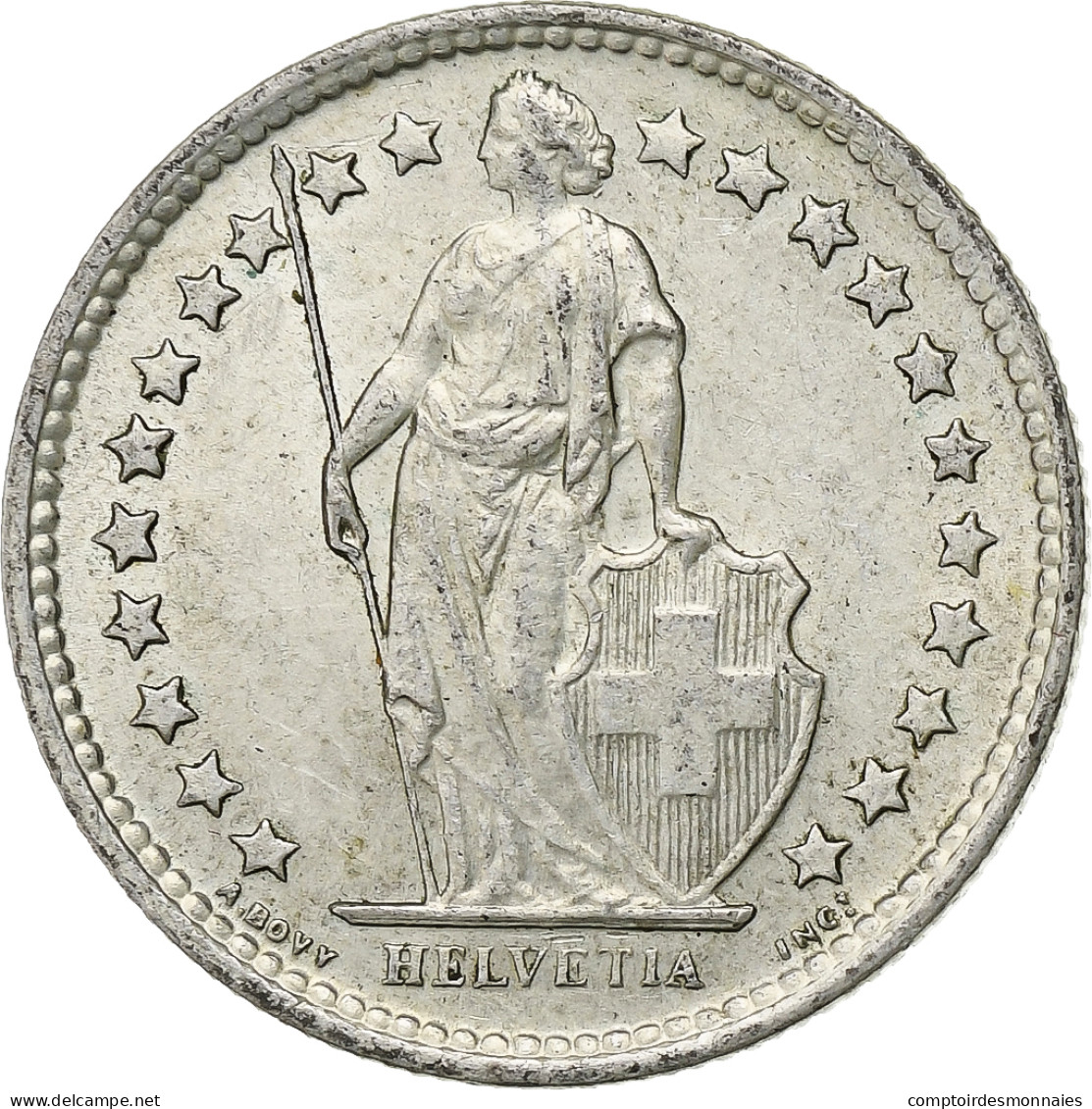 Suisse, 1/2 Franc, 1958, Bern, Argent, SUP, KM:23 - Otros & Sin Clasificación