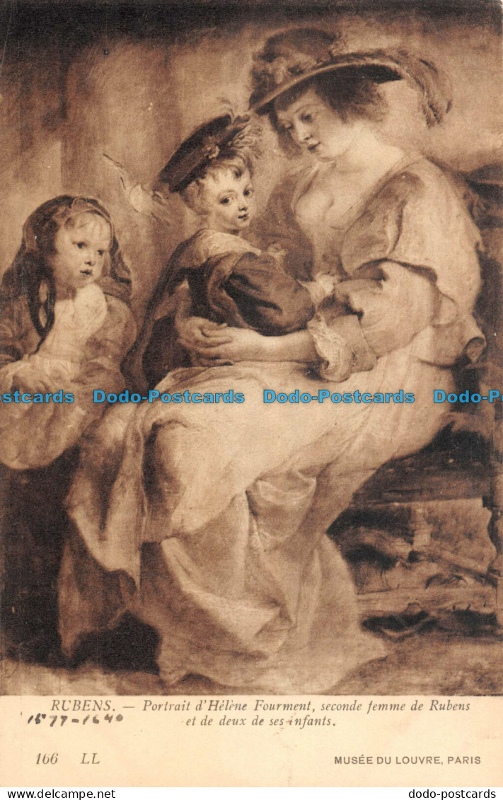 R086771 Rubens. Portrait DHelene Fourment Seconde Femme De Rubens Et De Deux De - World
