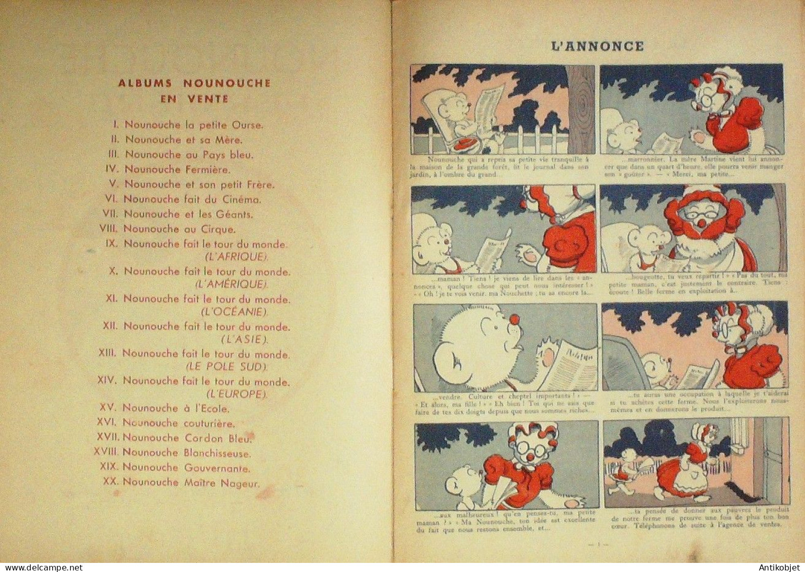 Nounouche Fermière Illustré Par Durst édition Giraud Rivoire Eo 1953 - Andere & Zonder Classificatie