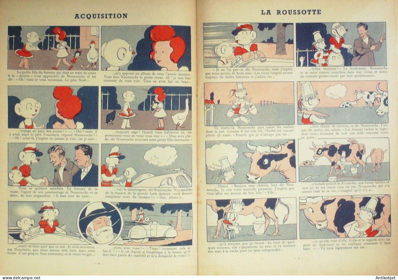 Nounouche Fermière Illustré Par Durst édition Giraud Rivoire Eo 1953 - Other & Unclassified