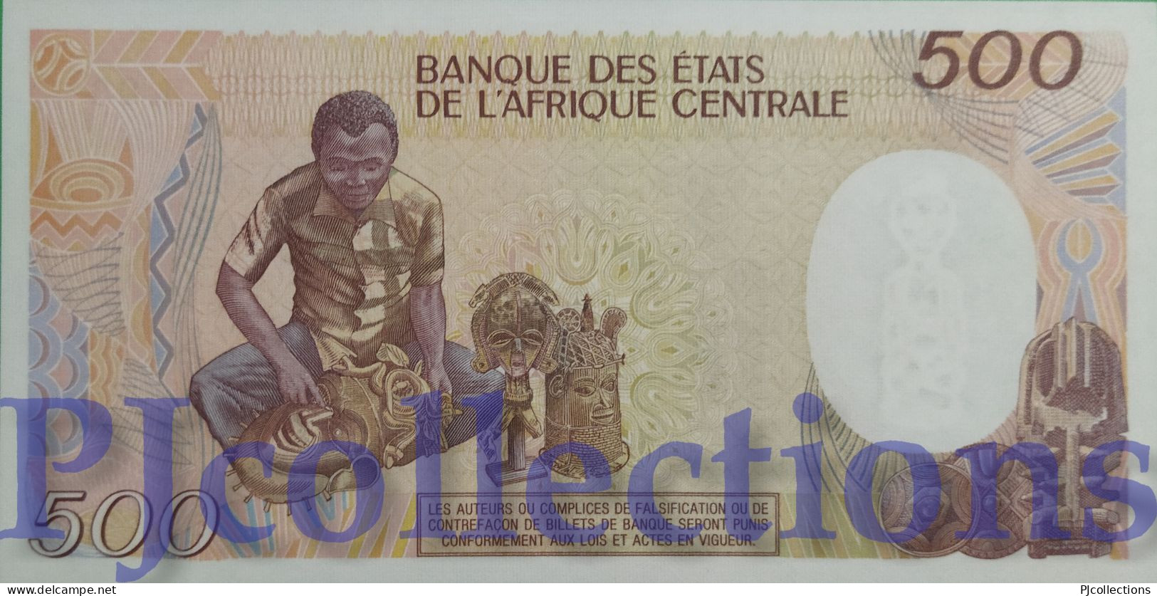 CAMEROUN 500 FRANCS 1988 PICK 24a UNC - Camerún