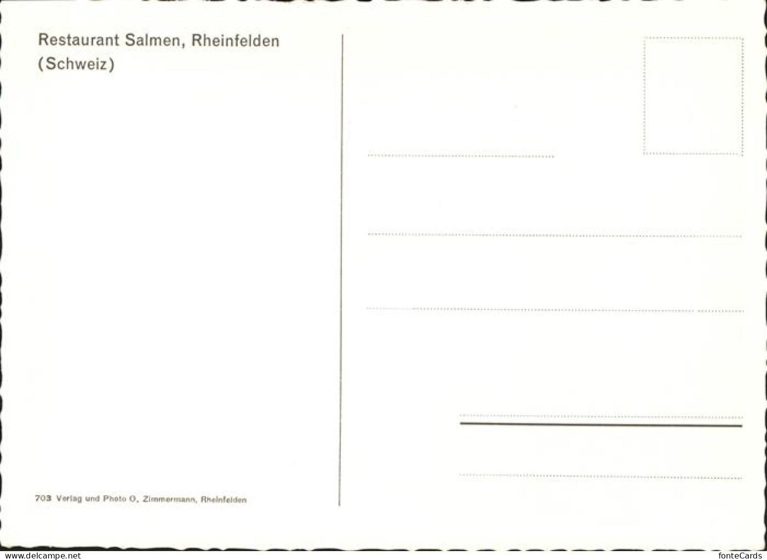 11378505 Rheinfelden AG Restaurant Salmen Rheinfelden AG - Andere & Zonder Classificatie