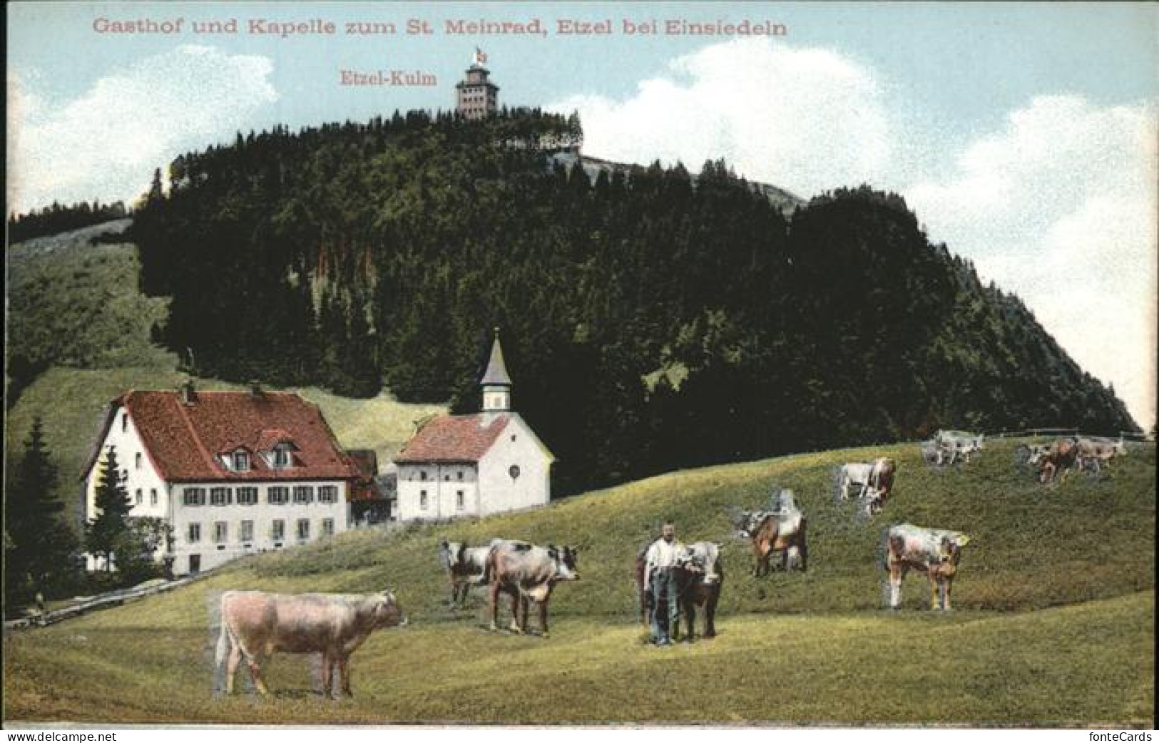 11378413 Etzel St Meinrad Gasthof Kapelle Zum St. Meinrad Etzel Kulm Viehweide E - Sonstige & Ohne Zuordnung