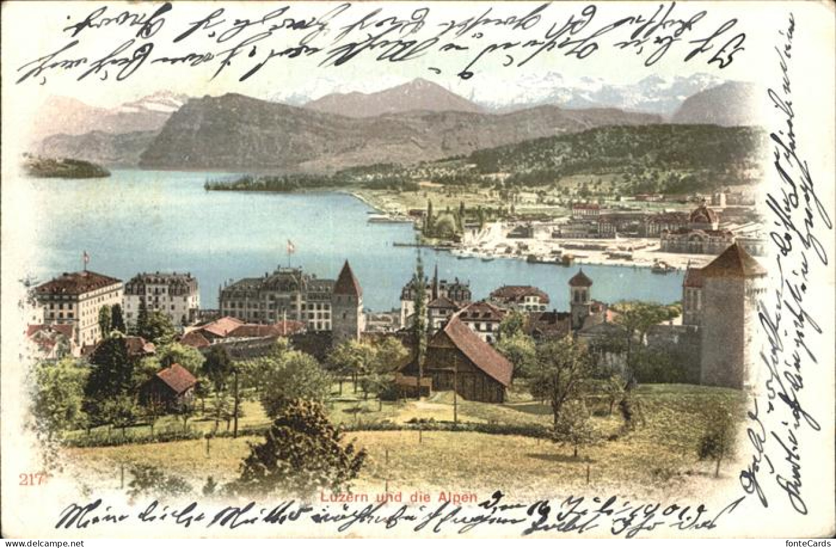 11377971 Luzern LU Panorama Mit Alpenblick See Luzern - Andere & Zonder Classificatie