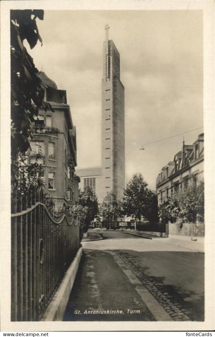 11377588 Basel BS St. Antoniuskirche Turm Basel BS - Sonstige & Ohne Zuordnung