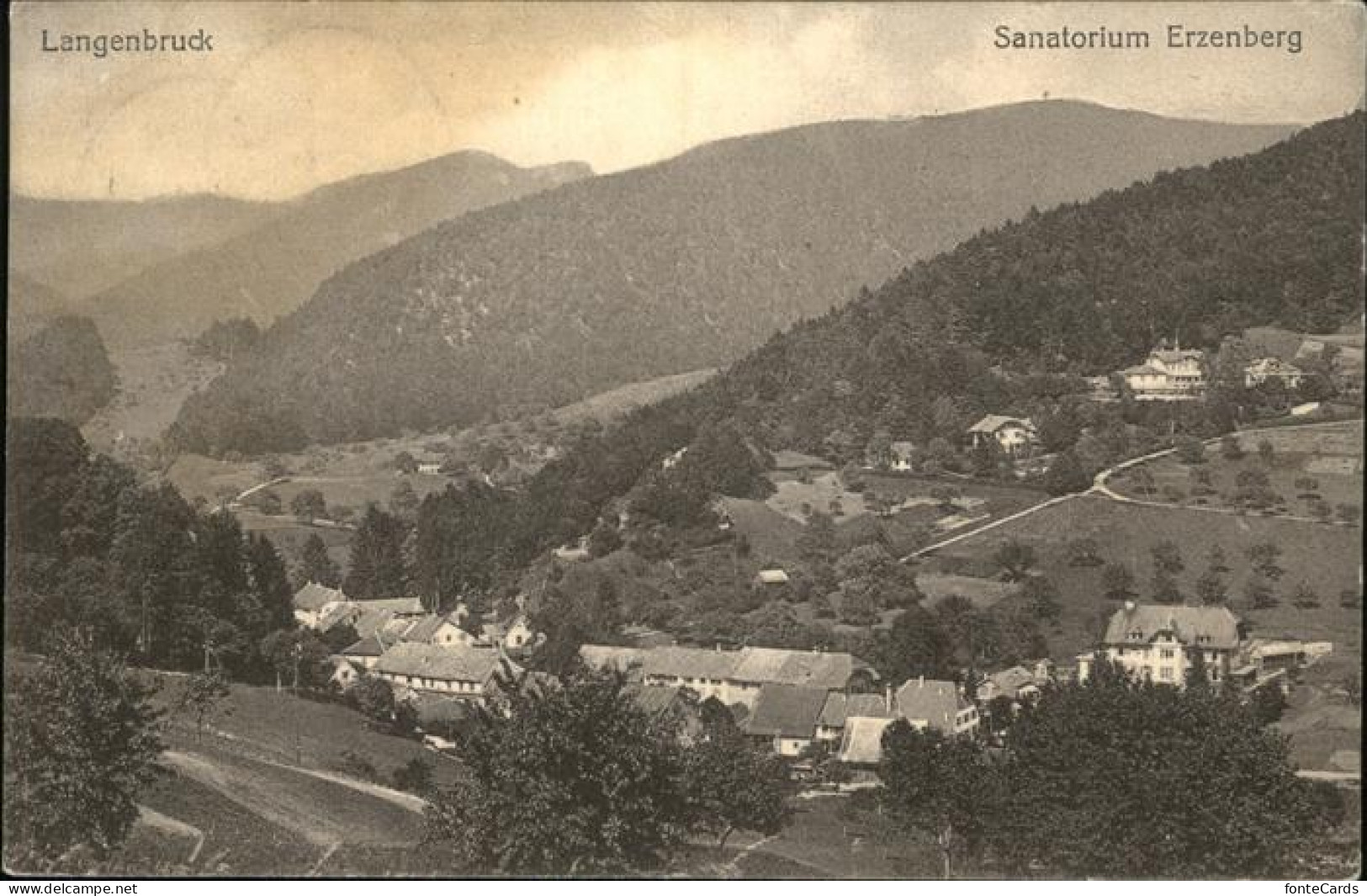 11377525 Langenbruck Basel Land Sanatorium Erzenberg Langenbruck Basel Land - Other & Unclassified