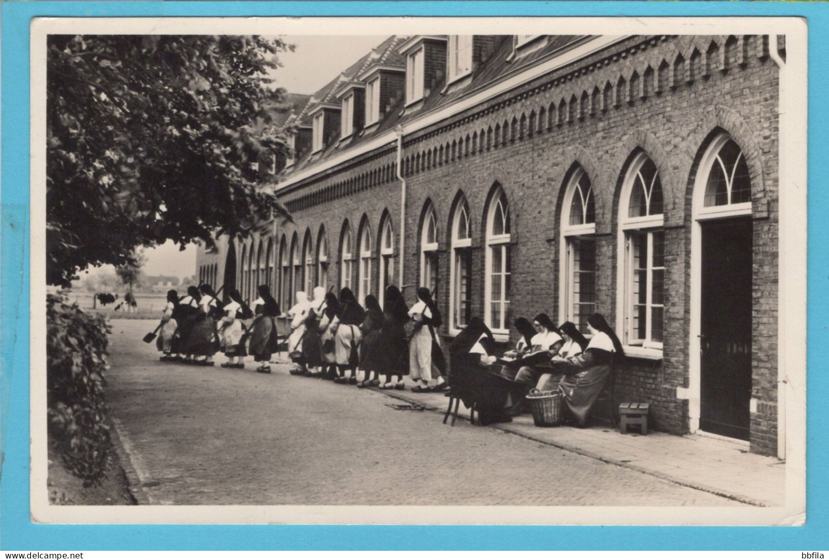 NEDERLAND Prentbriefkaart Cisterciënzer Abdij 1963 Enschot NB Naar Elst - Autres & Non Classés