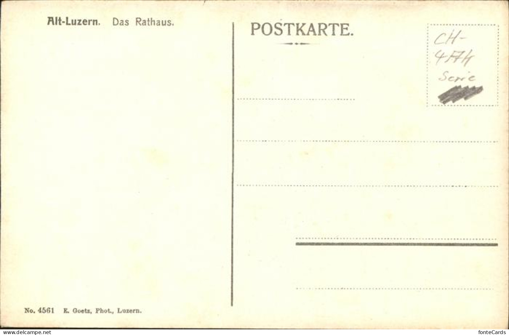 11377520 Luzern LU Rathaus Luzern - Andere & Zonder Classificatie