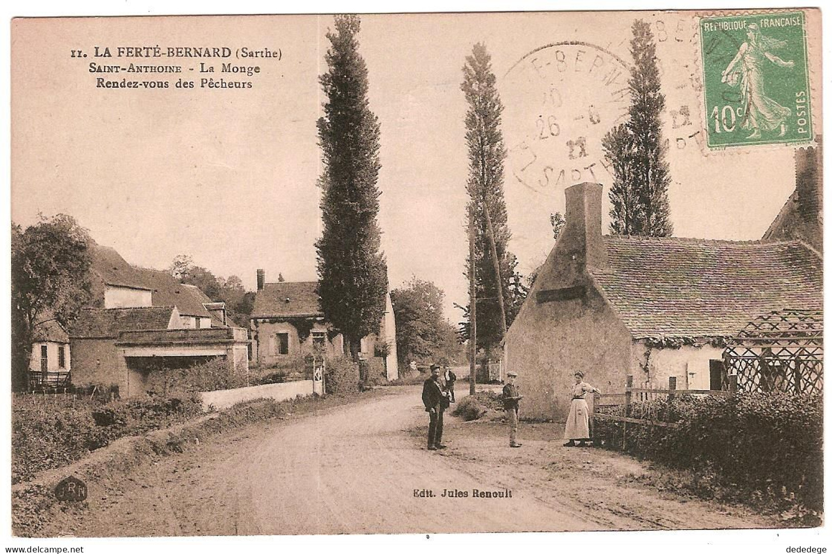 LA FERTE-BERNARD.(SARTHE) SAINT-ANTHOINE.LE MONGE. RENDEZ-VOUS DES PÊCHEURS.(ANIMEE) - La Ferte Bernard