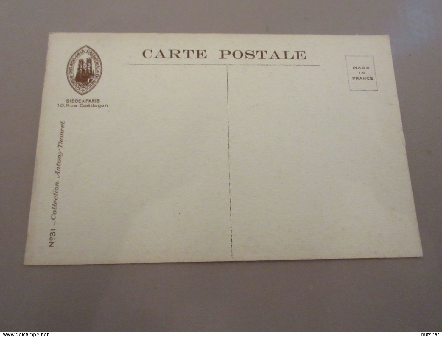 CP CARTE POSTALE MARNE 31 CATHEDRALE De REIMS INTERIEUR ABSIDE Vue Par TROU OBUS - Reims