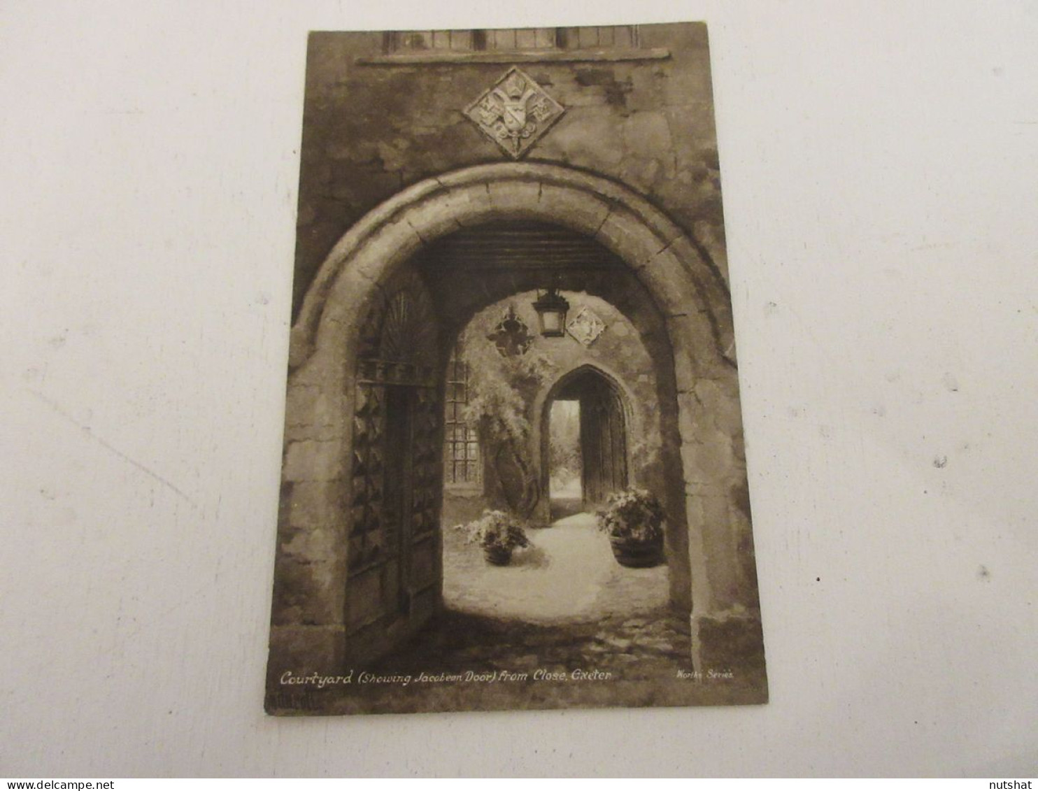 CP CARTE POSTALE ANGLETERRE EXETER COURTYARD JACOBEAN DOOR FROM CLOSE - Vierge   - Sonstige & Ohne Zuordnung