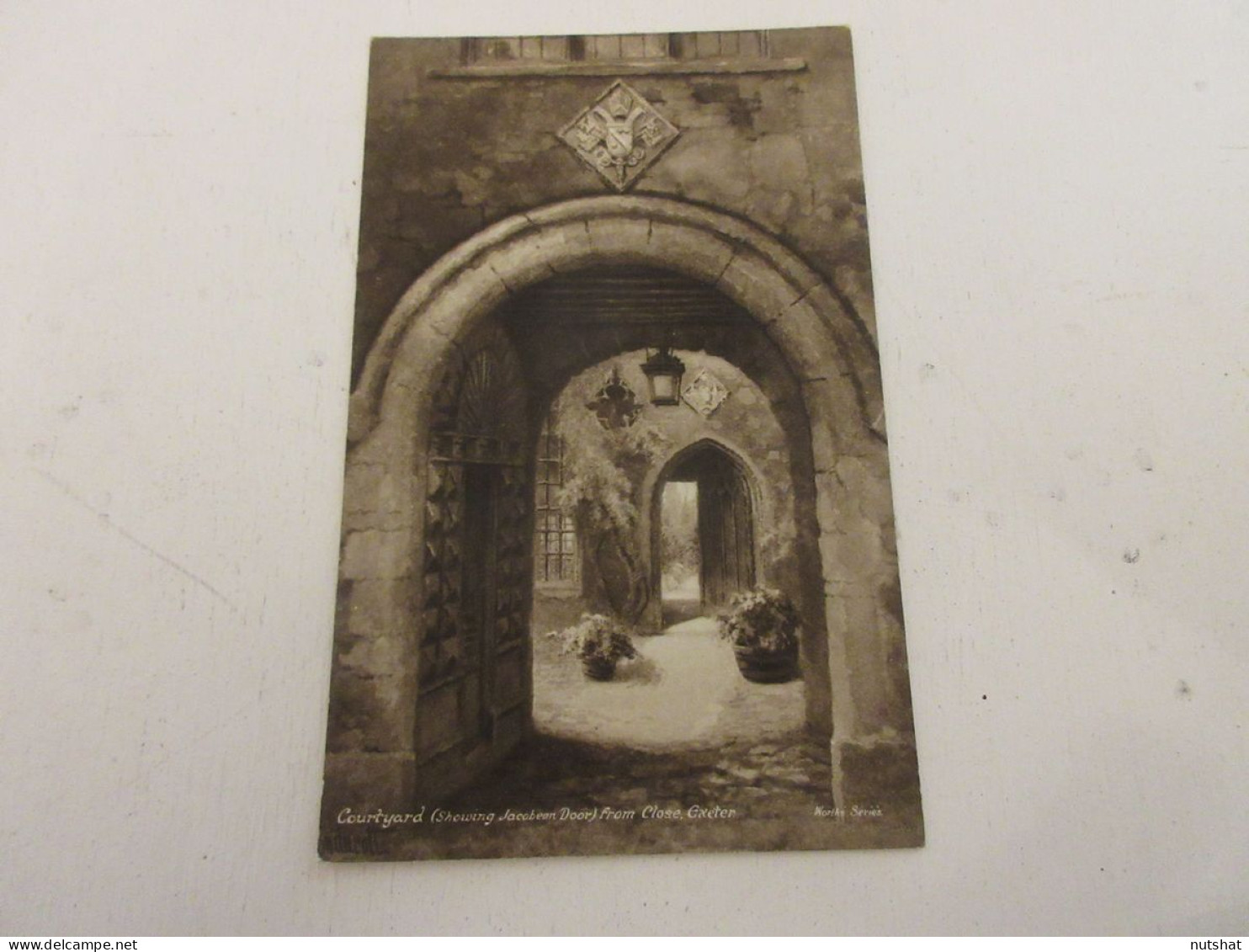 CP CARTE POSTALE ANGLETERRE EXETER COURTYARD JACOBEAN DOOR FROM CLOSE - Vierge   - Andere & Zonder Classificatie