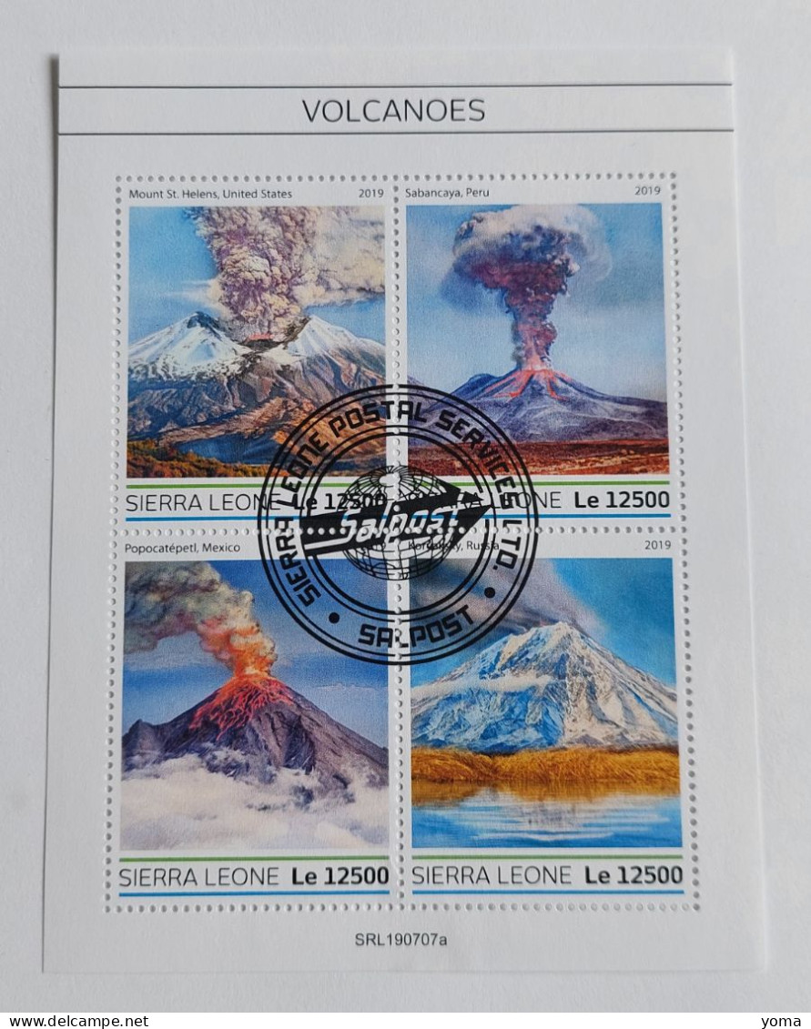 N° 9138 à 9141      Les Volcans   -  Oblitérés - Sierra Leone (1961-...)