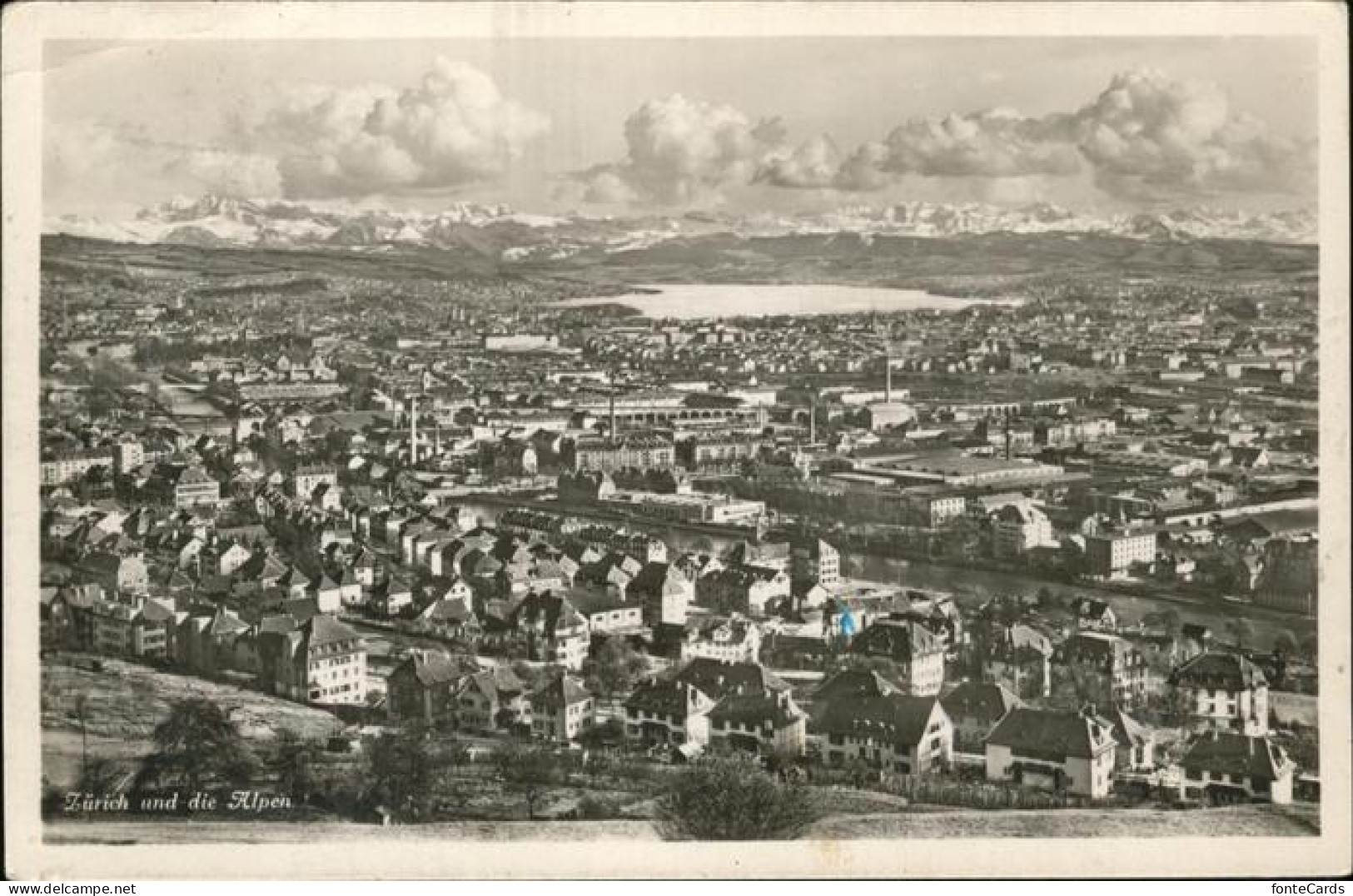 11377348 Zuerich Alpen Vogelschau Zuerich - Sonstige & Ohne Zuordnung