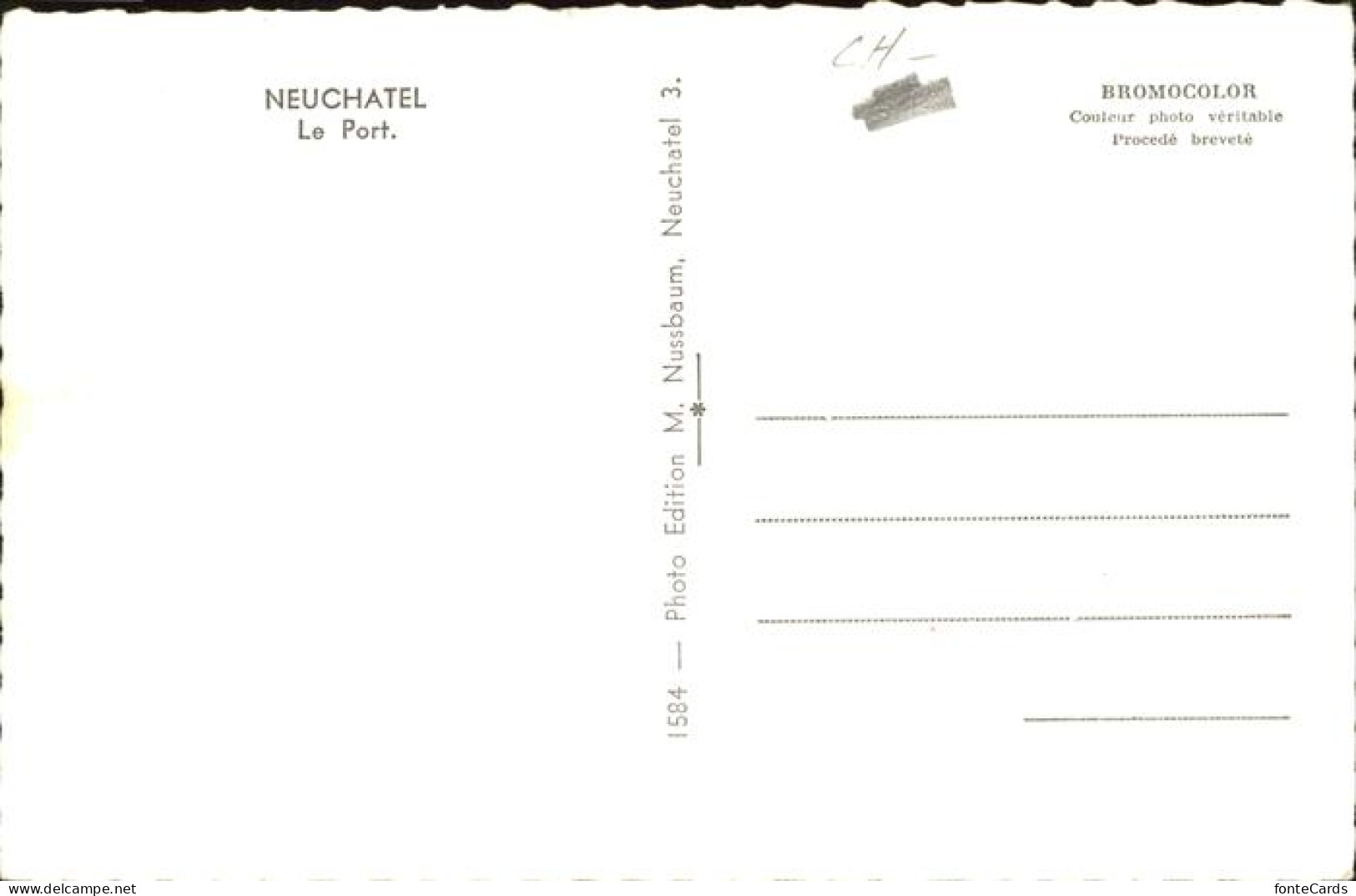 11377288 Neuchatel NE Le Port Neuchatel - Autres & Non Classés